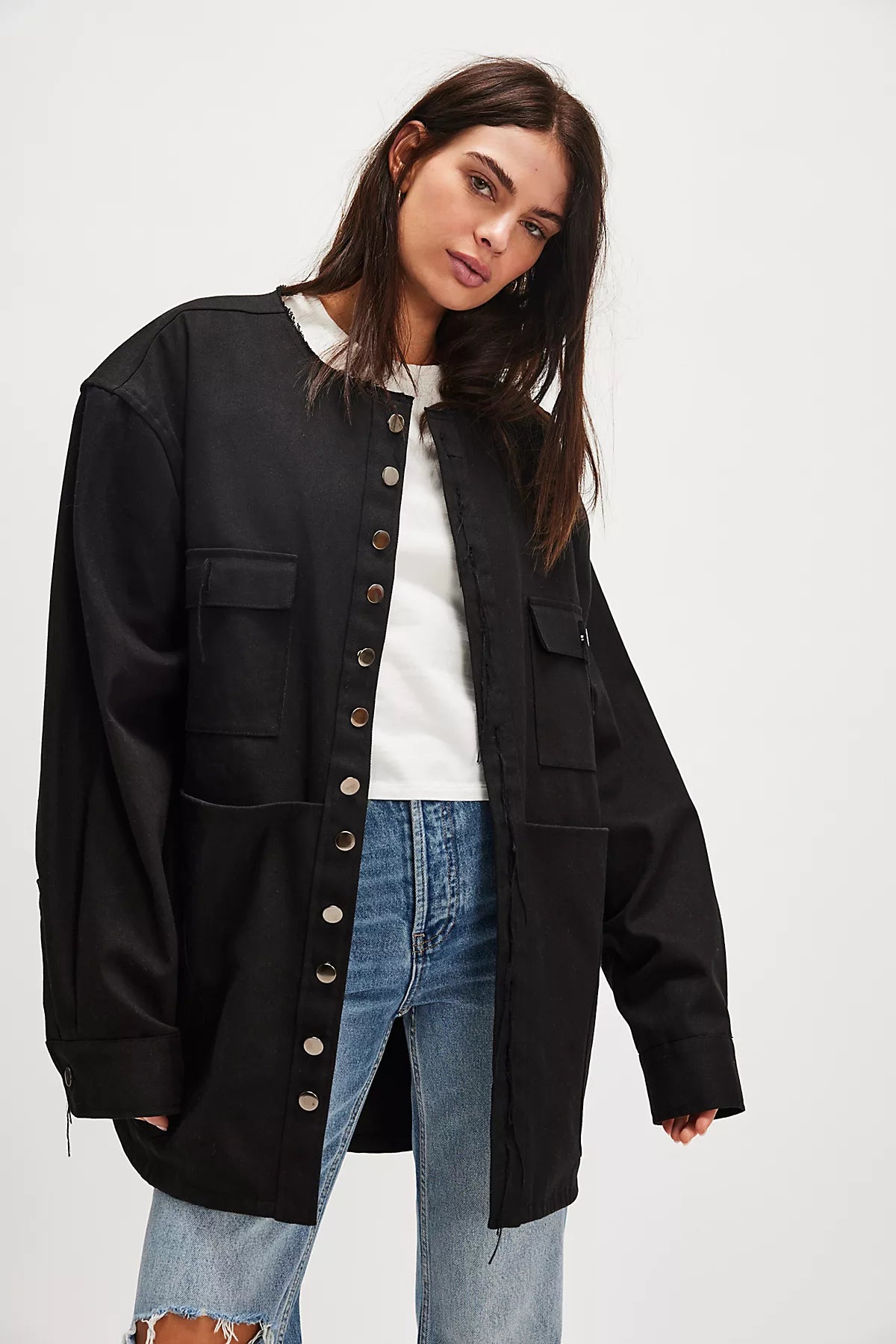 Asparagus Multi-Button Jacket