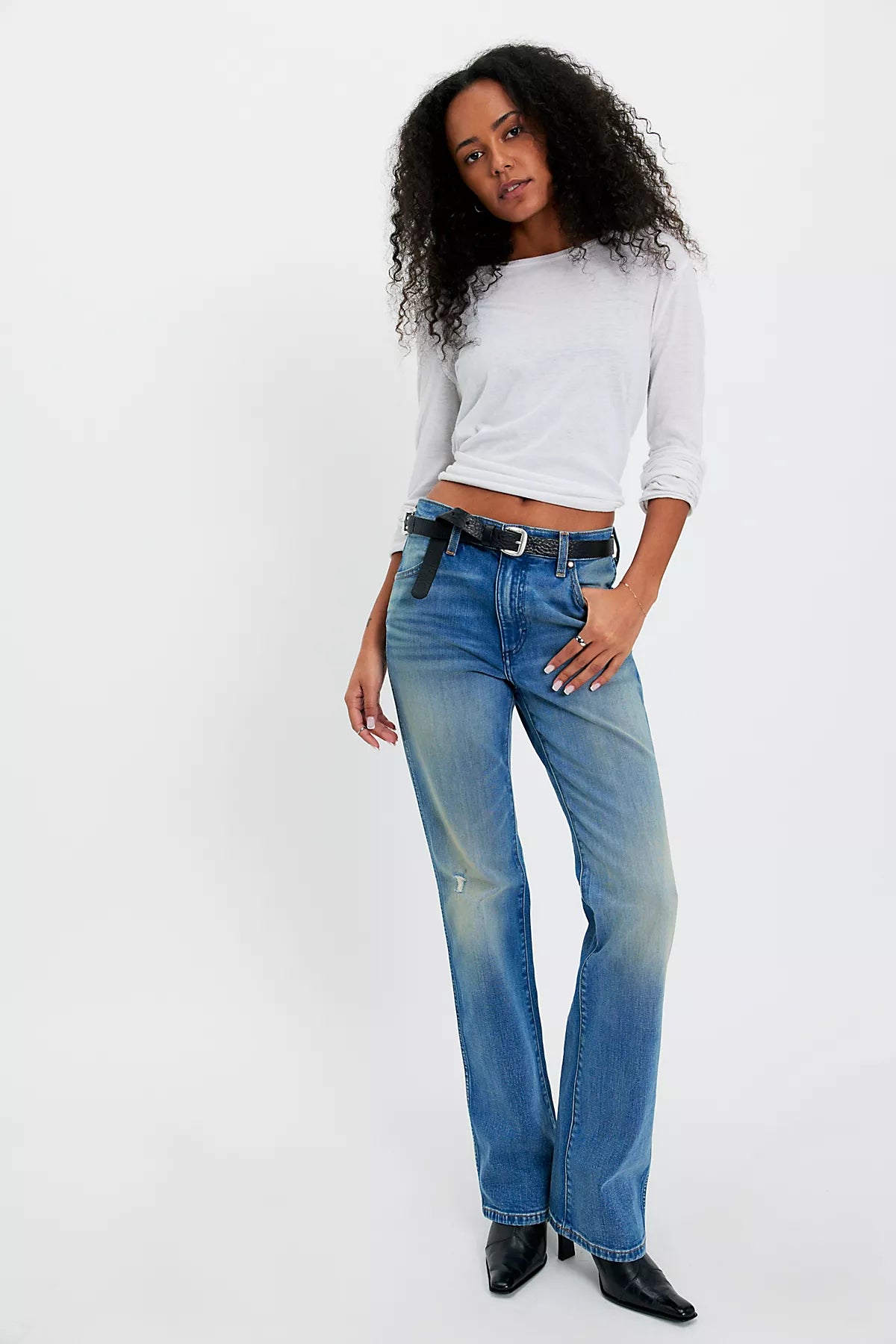 Wrangler Wrancher Mid-Rise Bootcut Jeans
