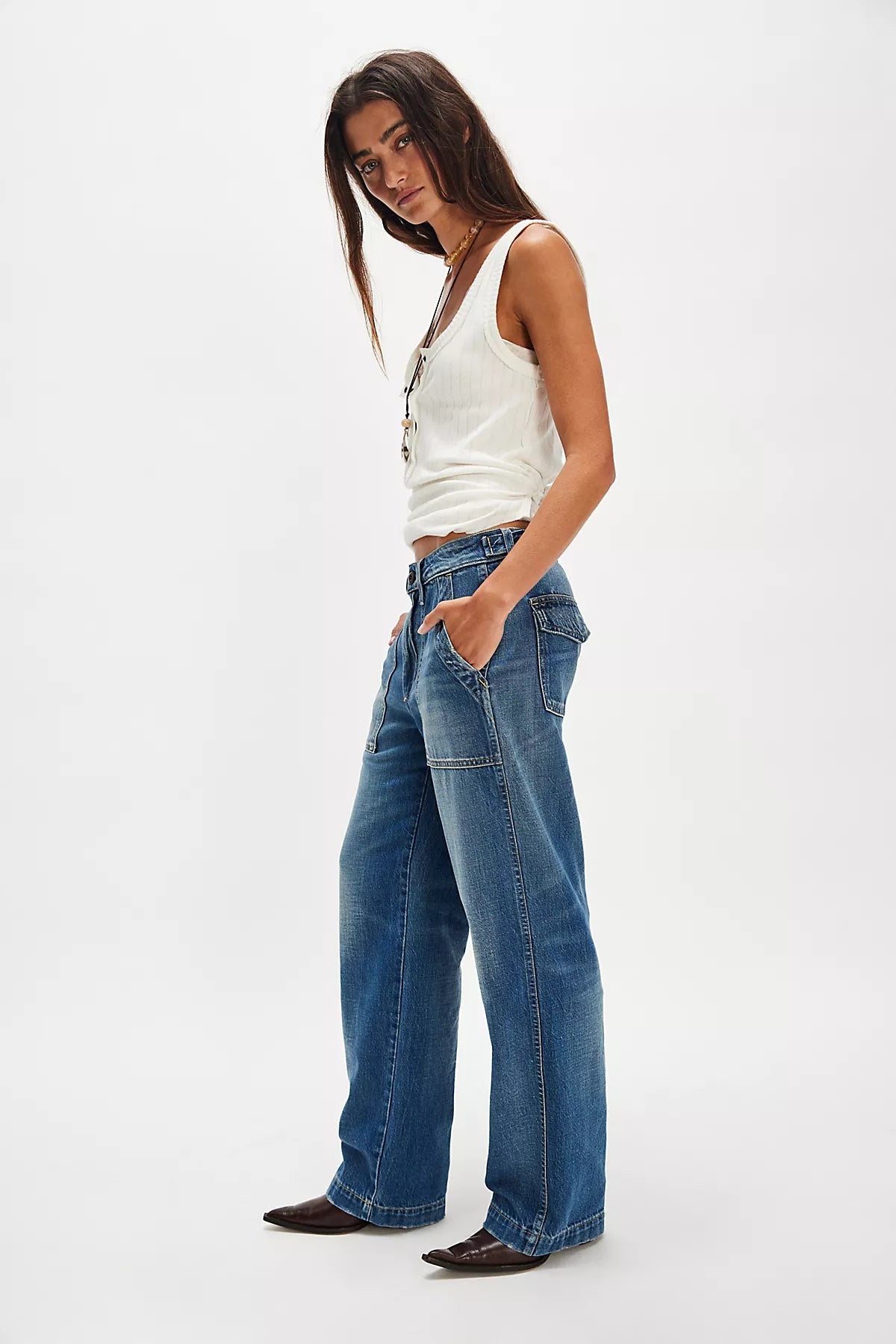 AMO Easy Army Slouch Boyfriend Jeans