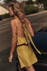 Sandshell Linen Drea Mini Dress