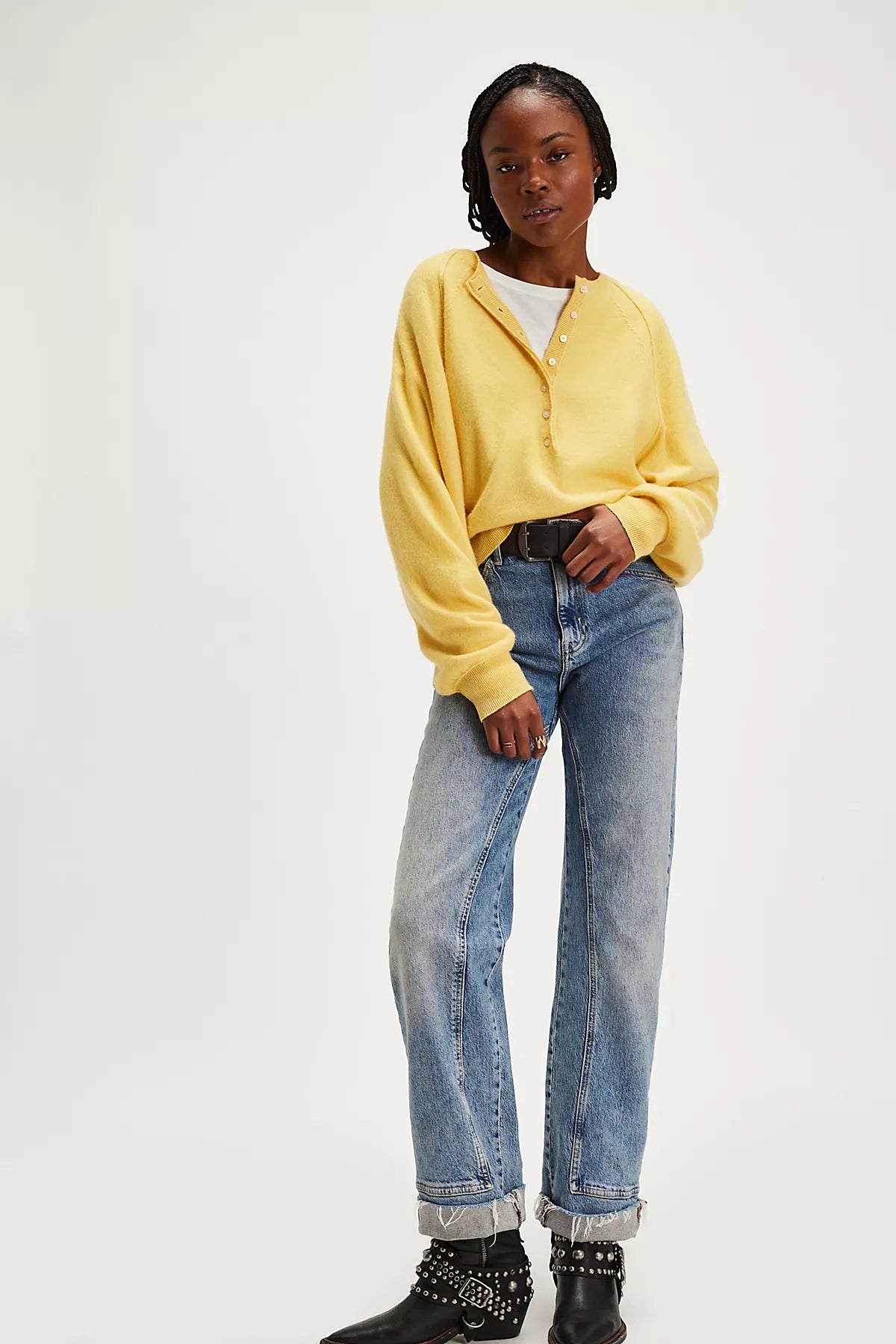 Porta Cashmere Henley Sweater