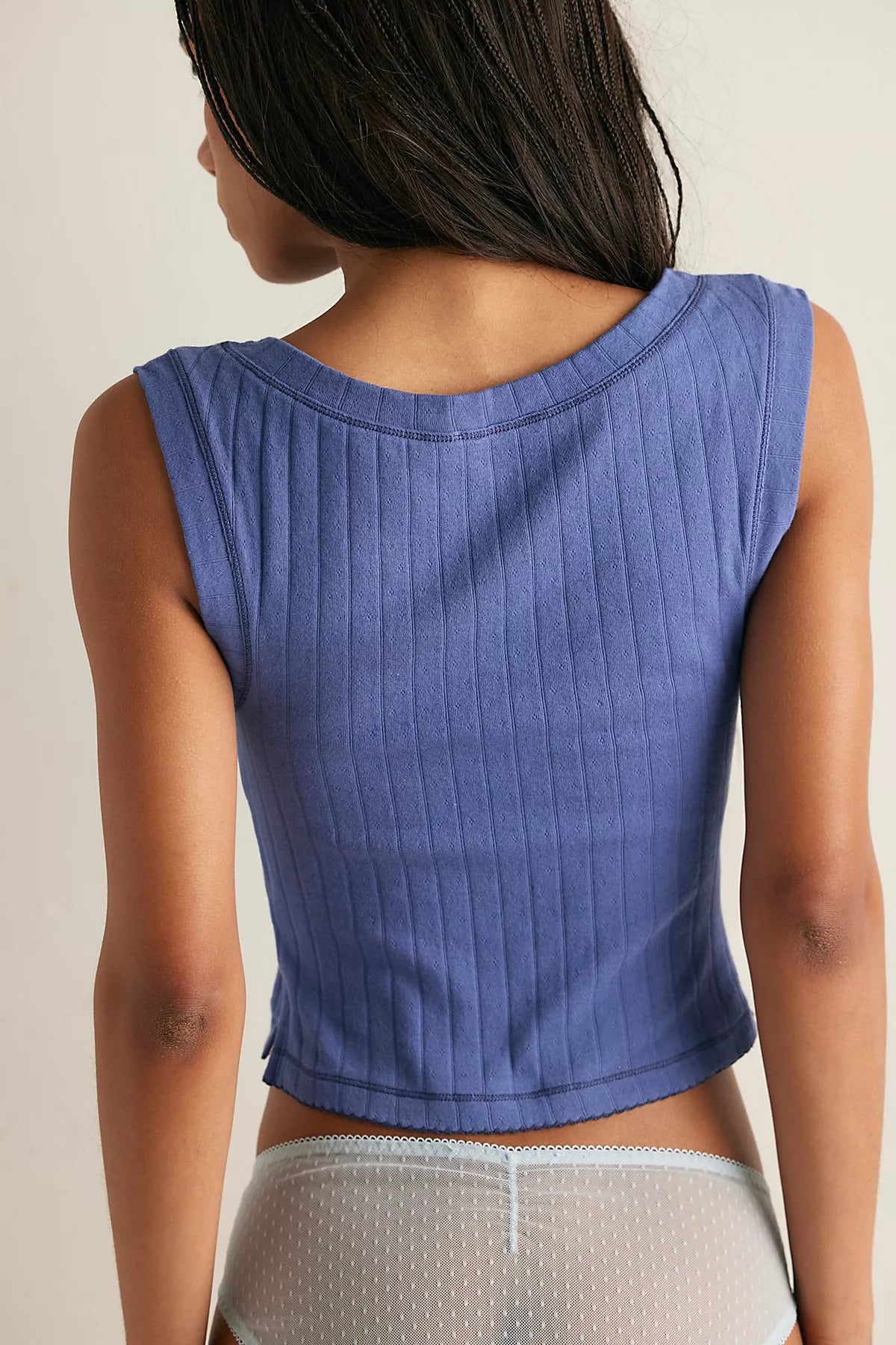 End Game Pointelle Muscle Tank