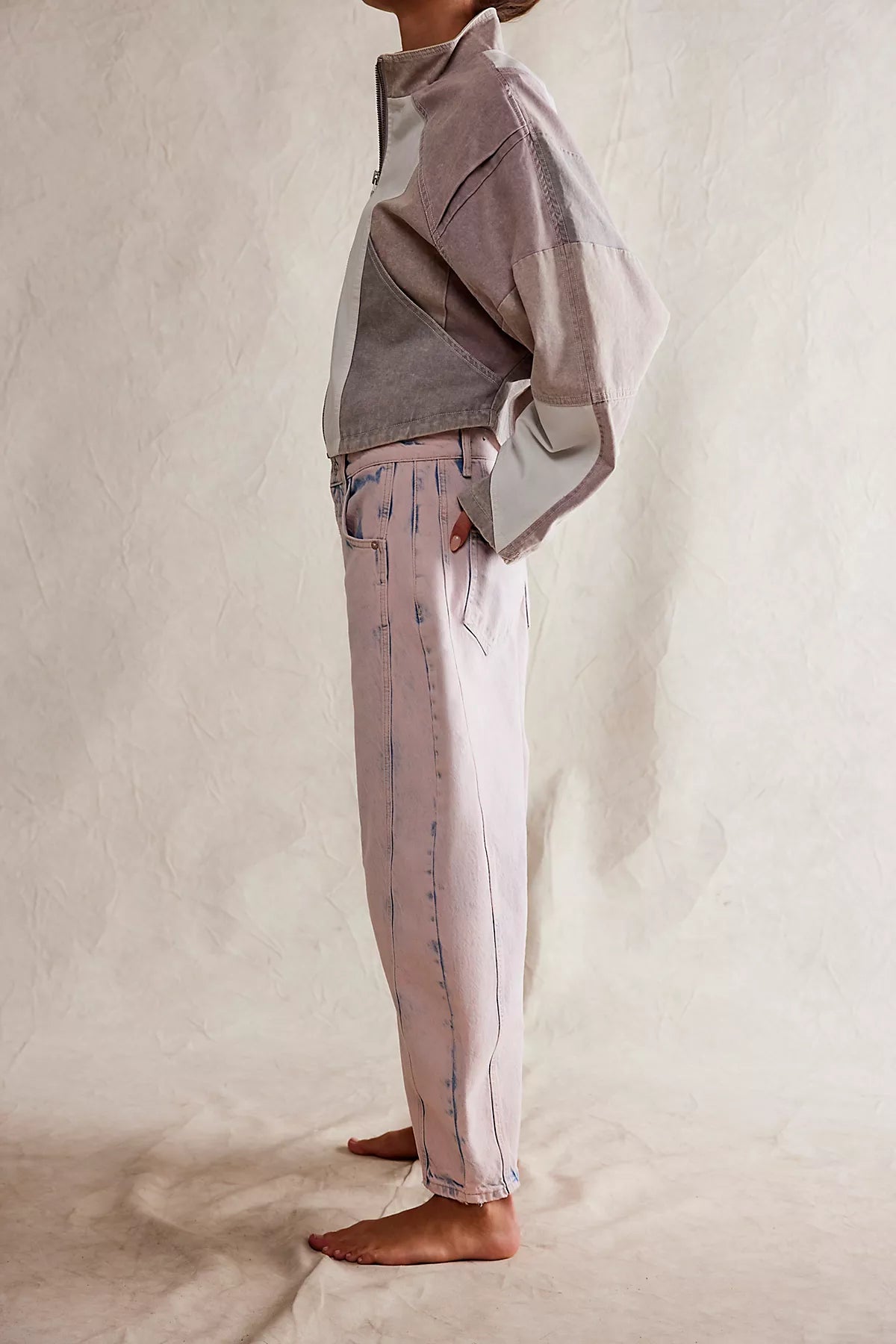 We The Free Good Luck Mid-Rise Barrel Jeans
