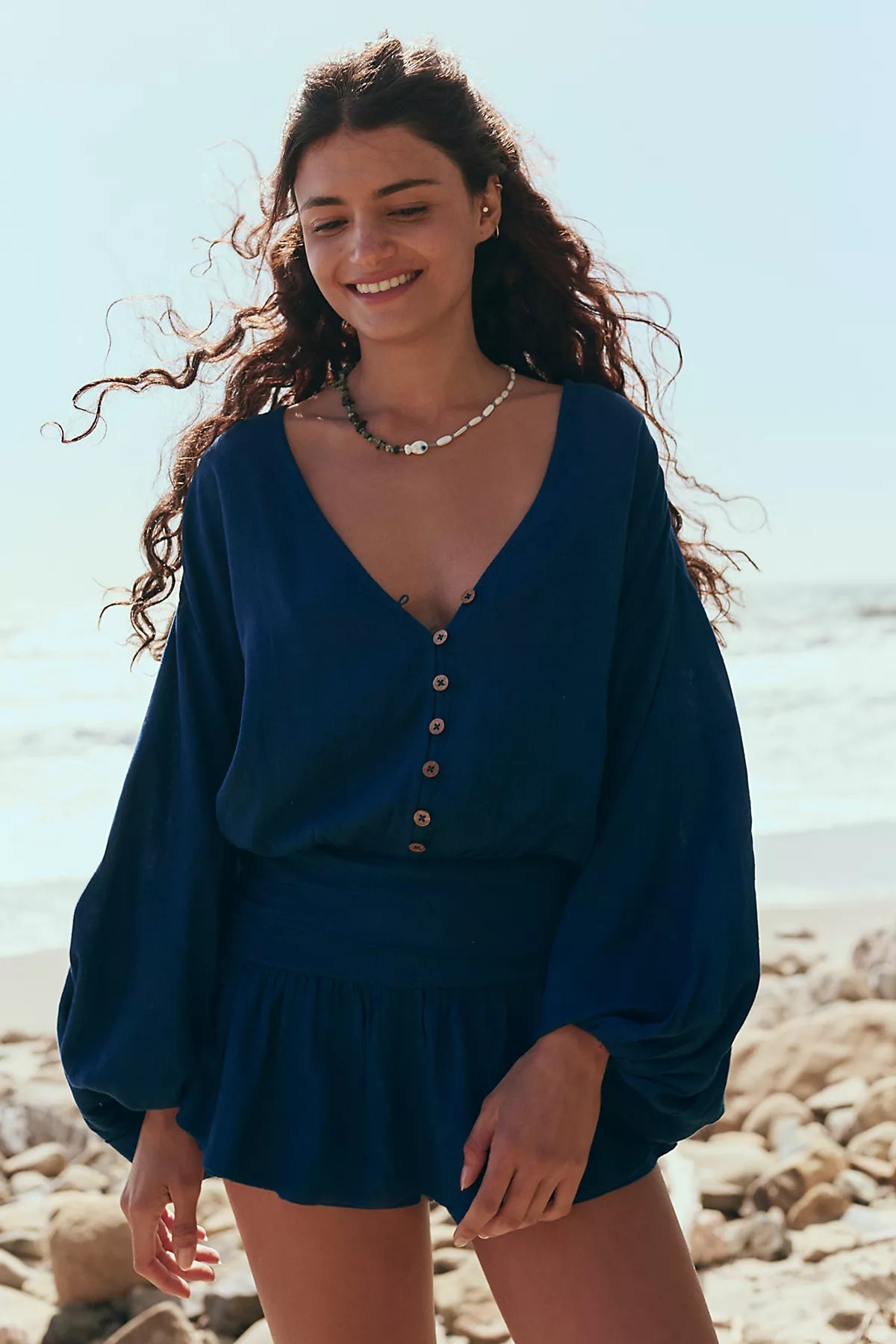 Carson Drop-Waist Romper