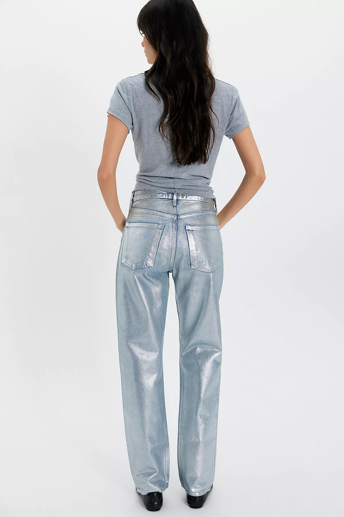AGOLDE 90s Metallic Jeans