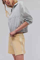 DONNI. The Stripe Eco-Terry Shorts
