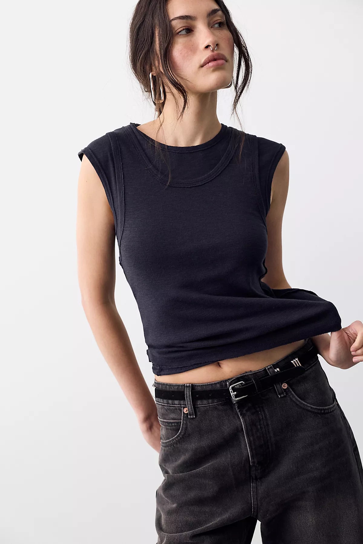 We The Free Tinsley Twofer Short-Sleeve Top