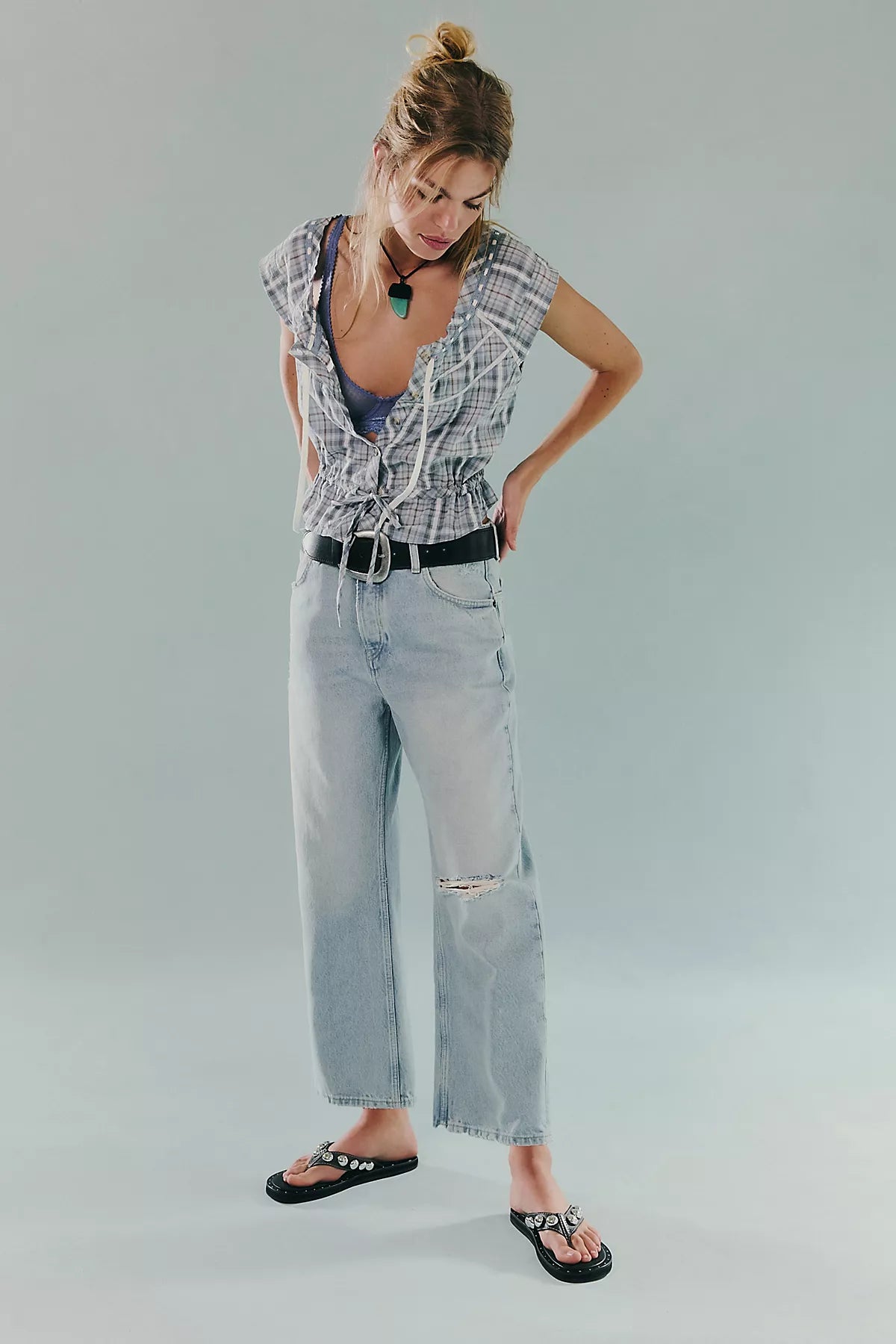 We The Free Deep Trance Dropped Boyfriend Jeans