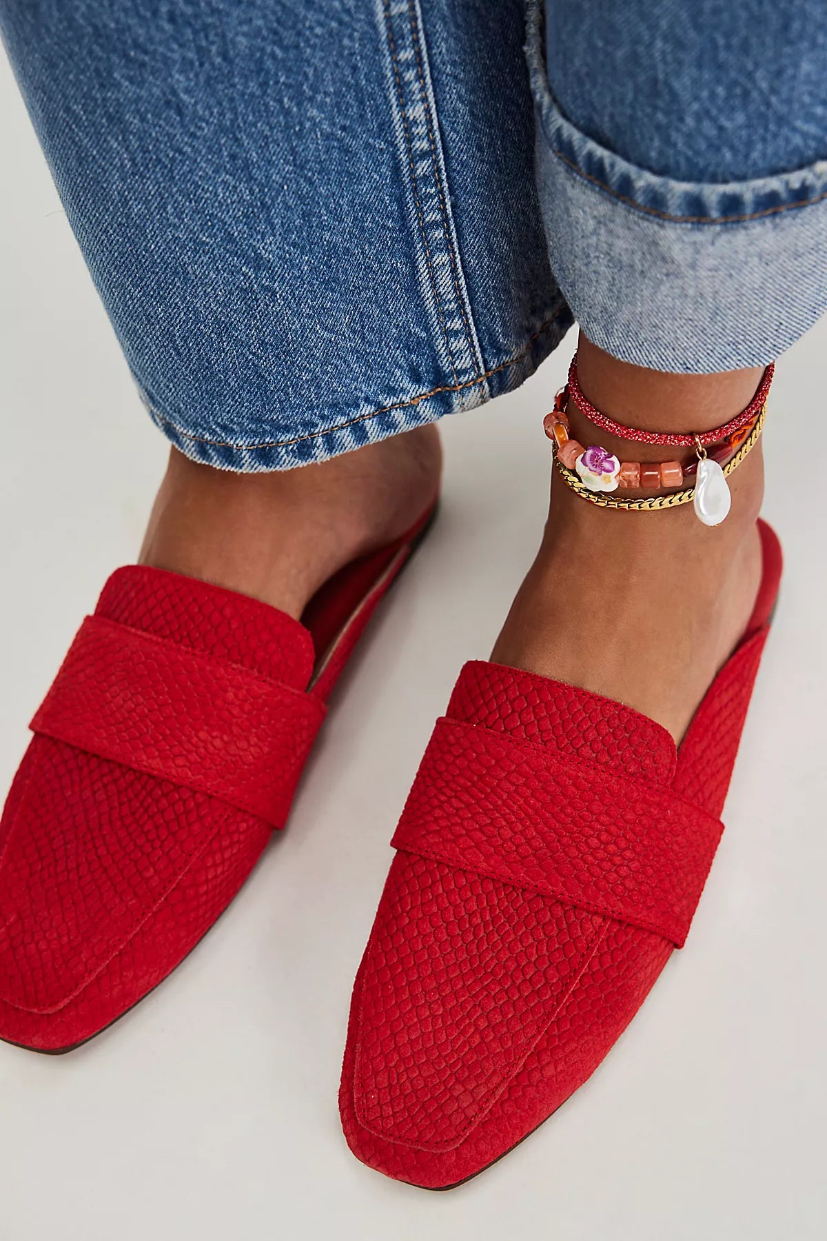 At Ease Embossed Loafers