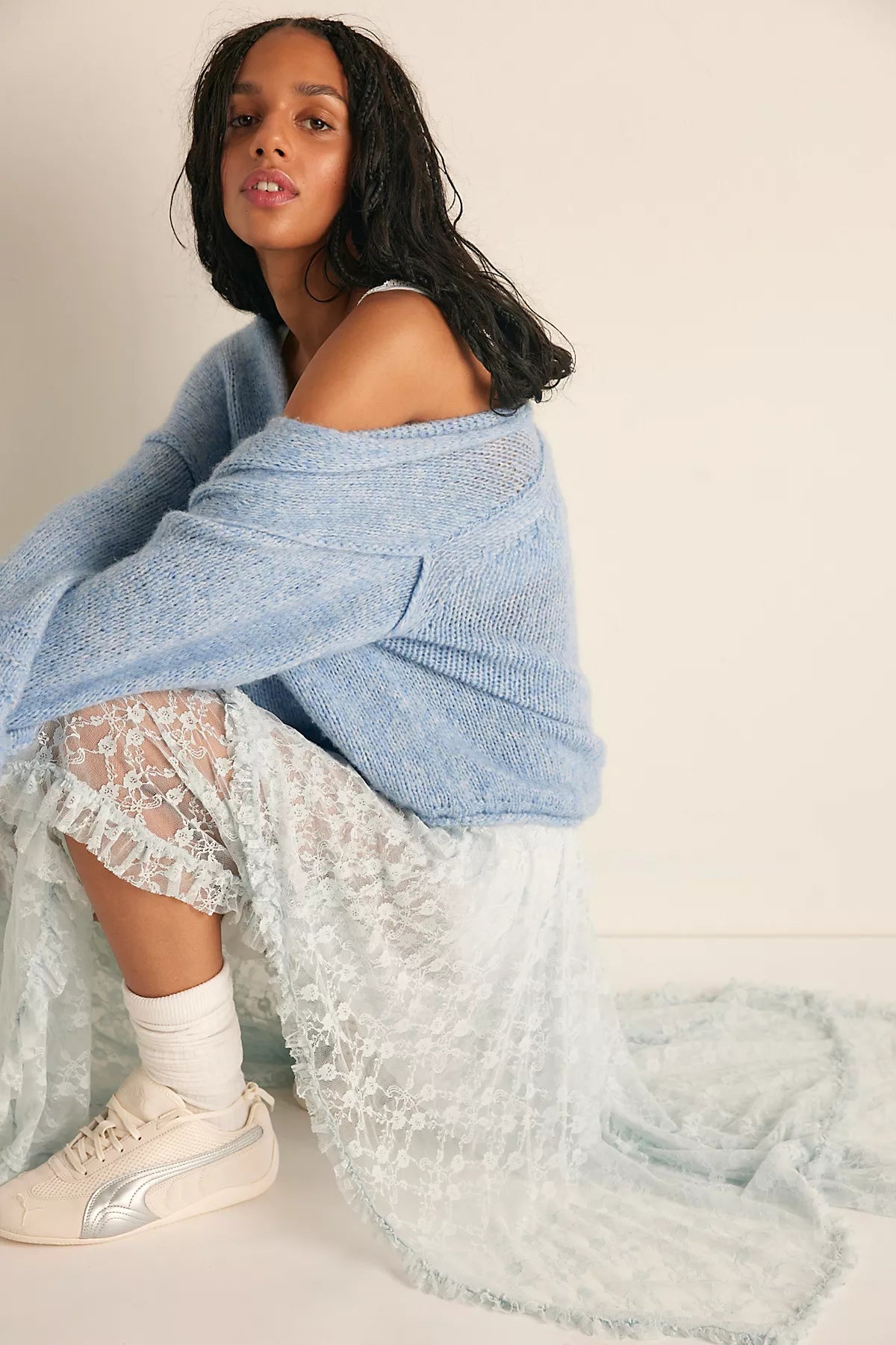 French Courtship Maxi Slip Skirt