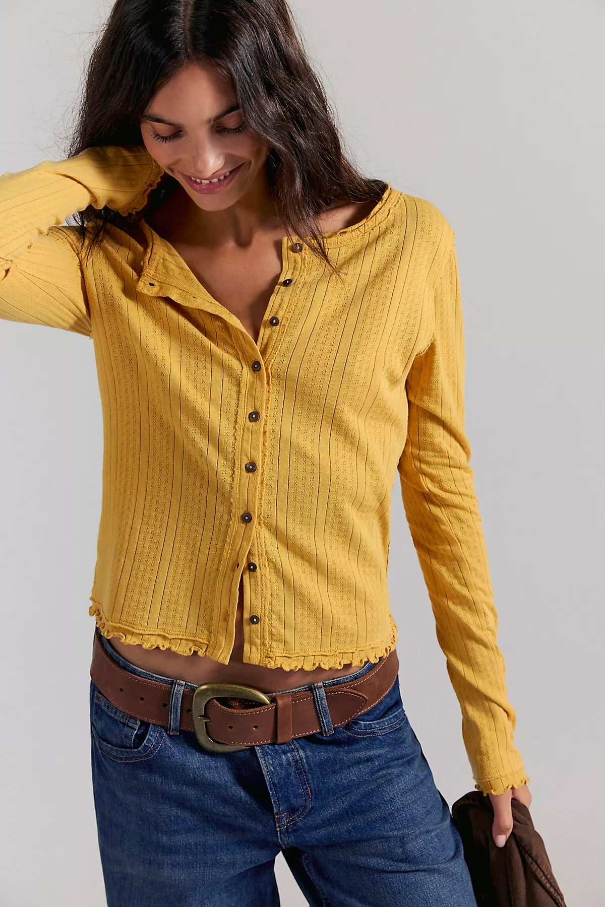 We The Free Penny Pointelle Cardi