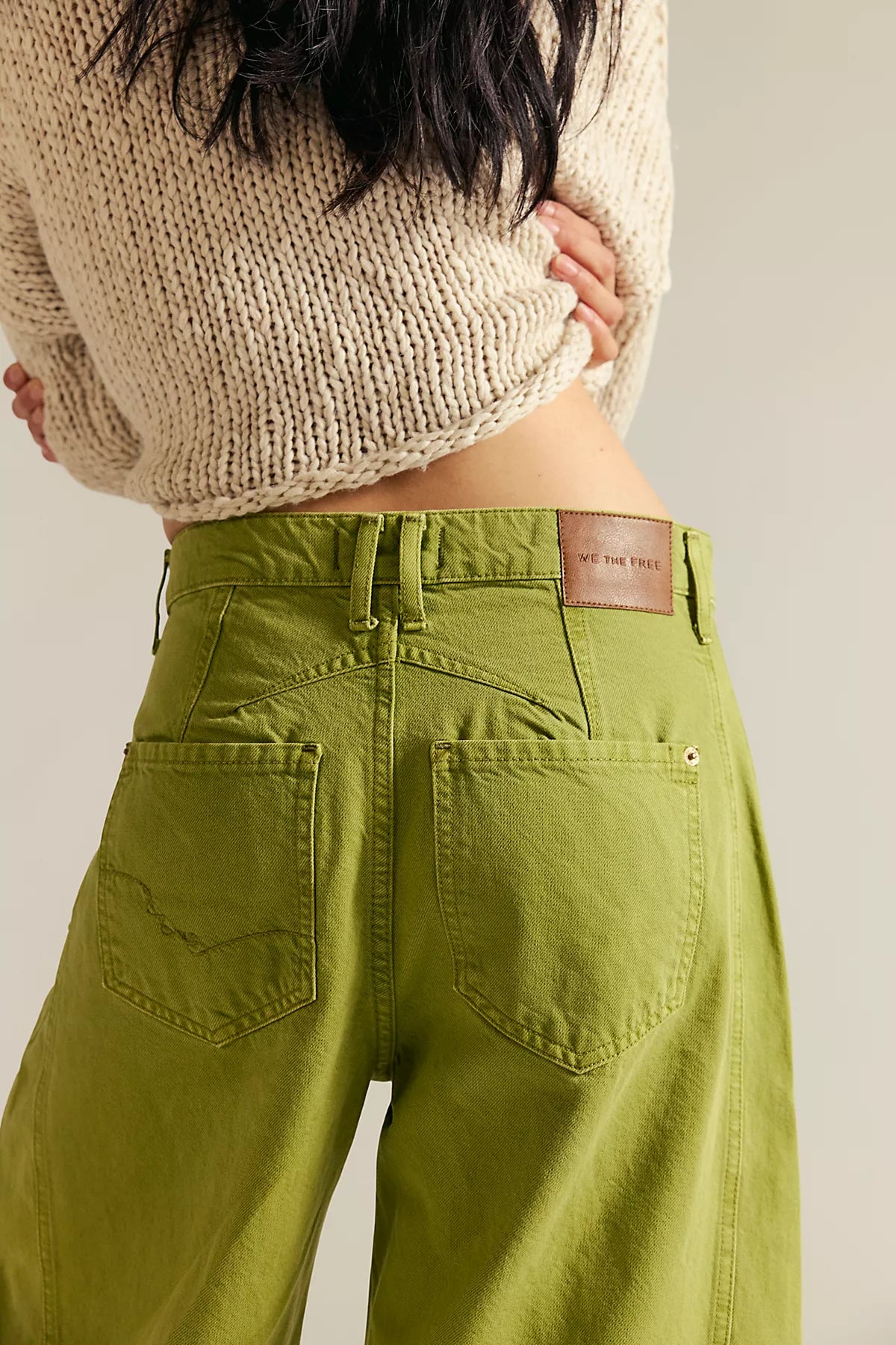 We The Free Good Luck Mid-Rise Barrel Jeans