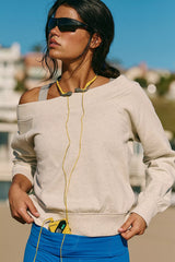 For The Win Off-The-Shoulder Sweatshirt