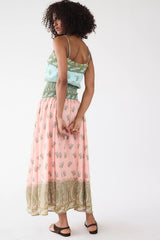 BOTEH Lucent Drop-Waist Midi Dress