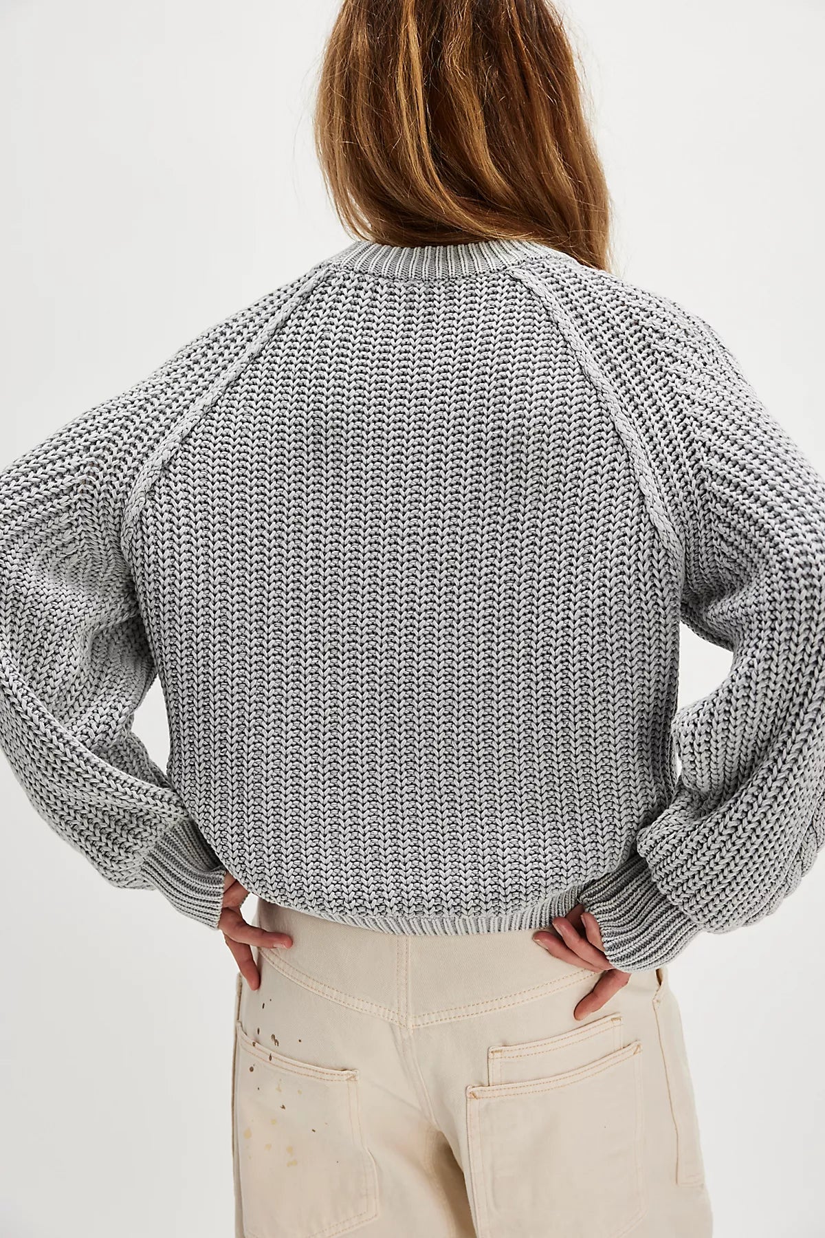 Frankie Cable Knit Cotton Sweater