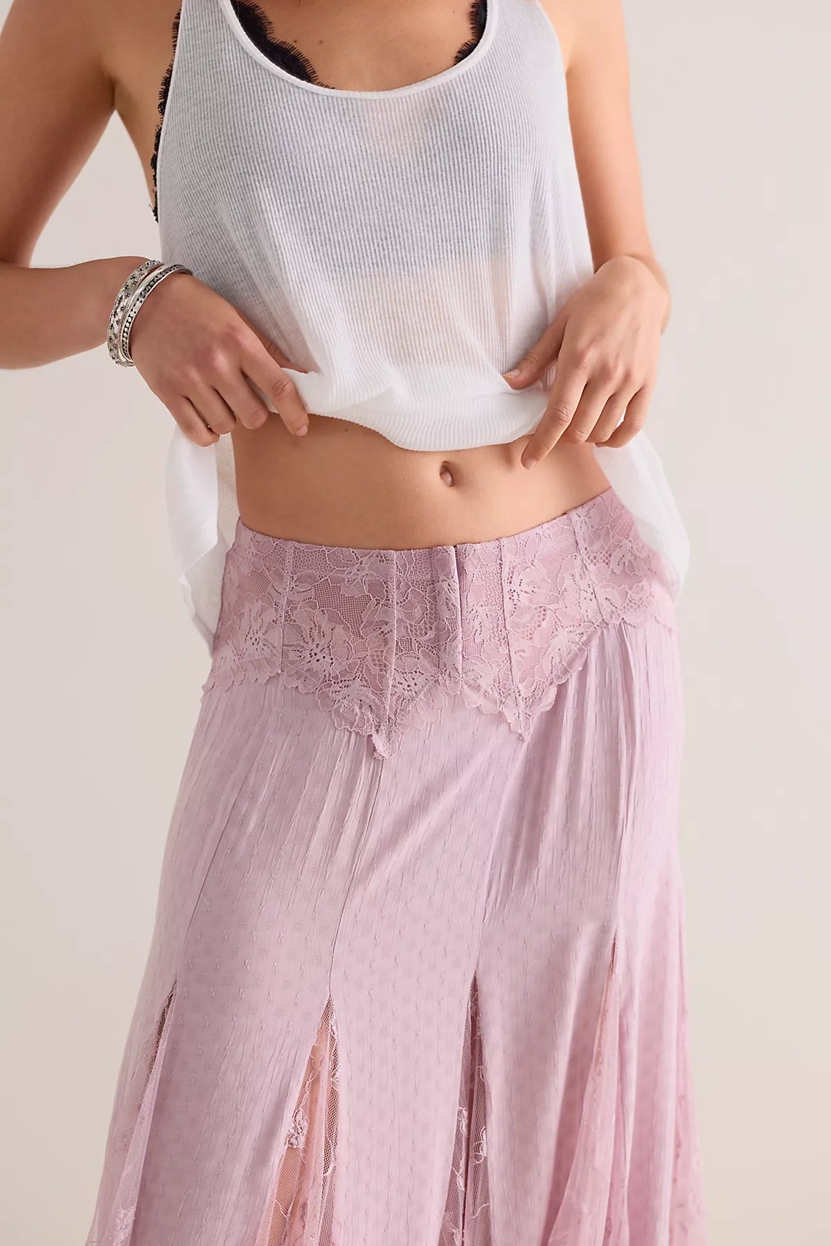 Nice To Meet You Maxi Slip Skirt