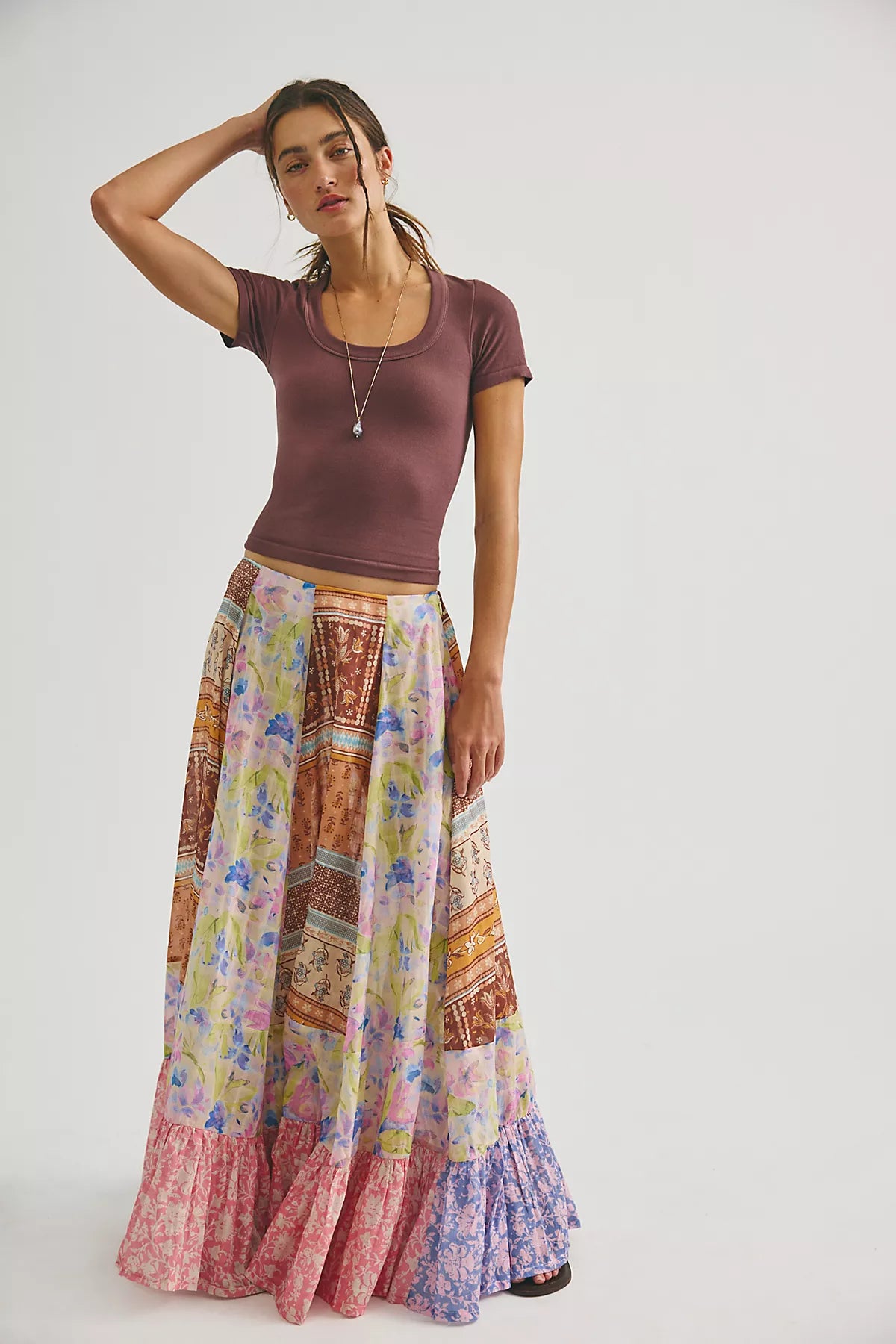 Santa Eulalia Printed Maxi Skirt