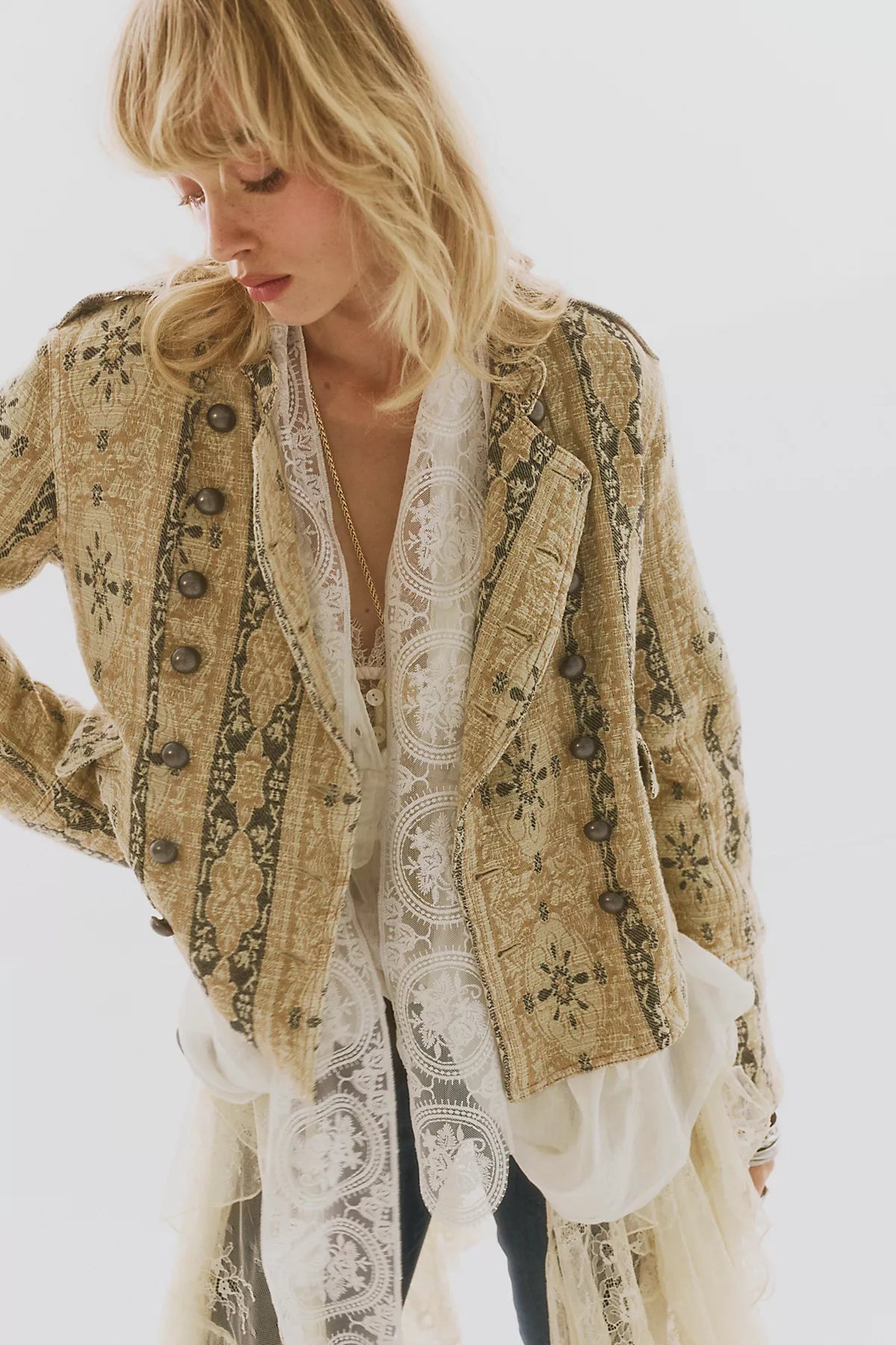 Lotty Jacquard Band Jacket