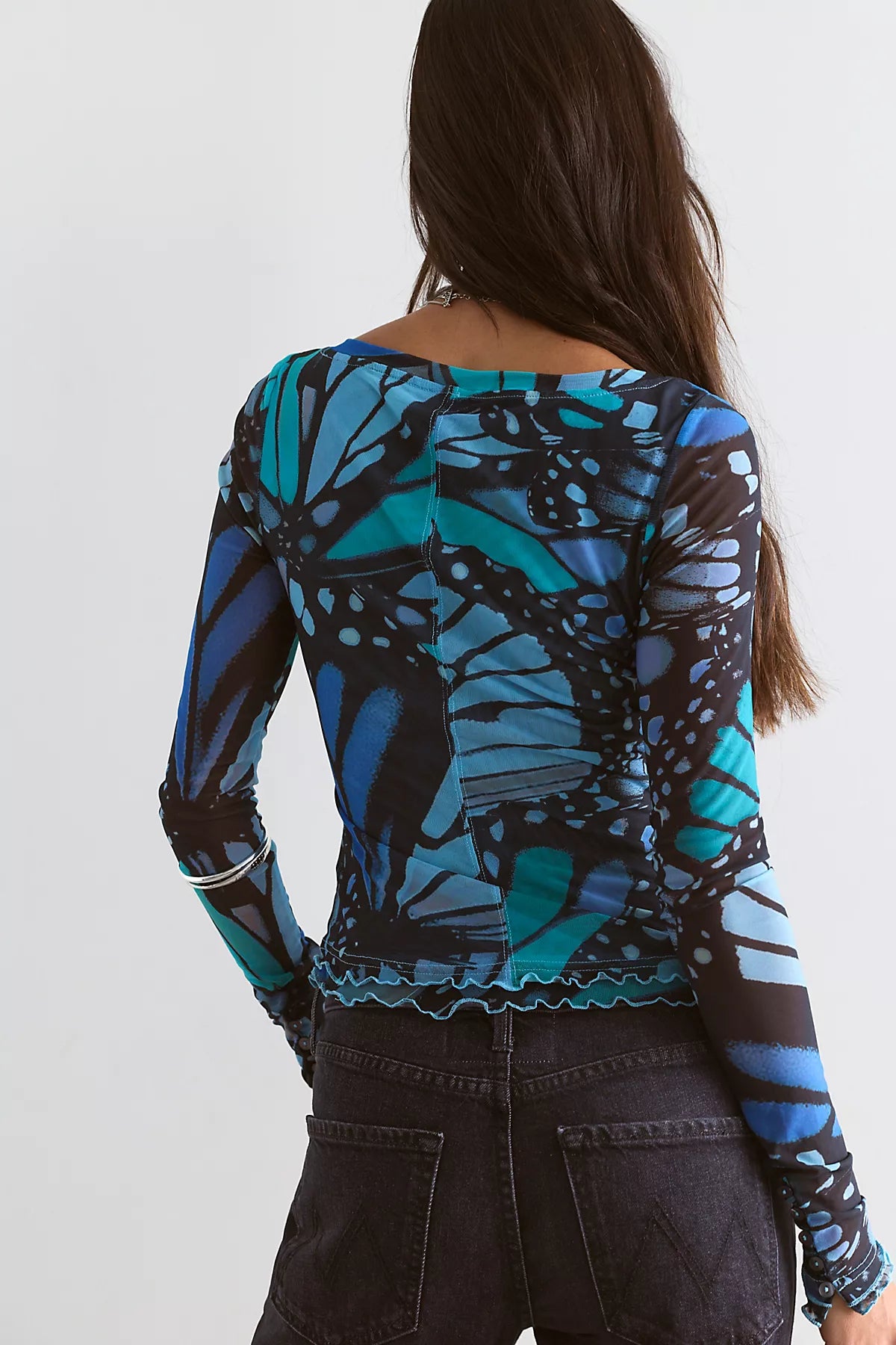 Lilly Printed Long Sleeve Top