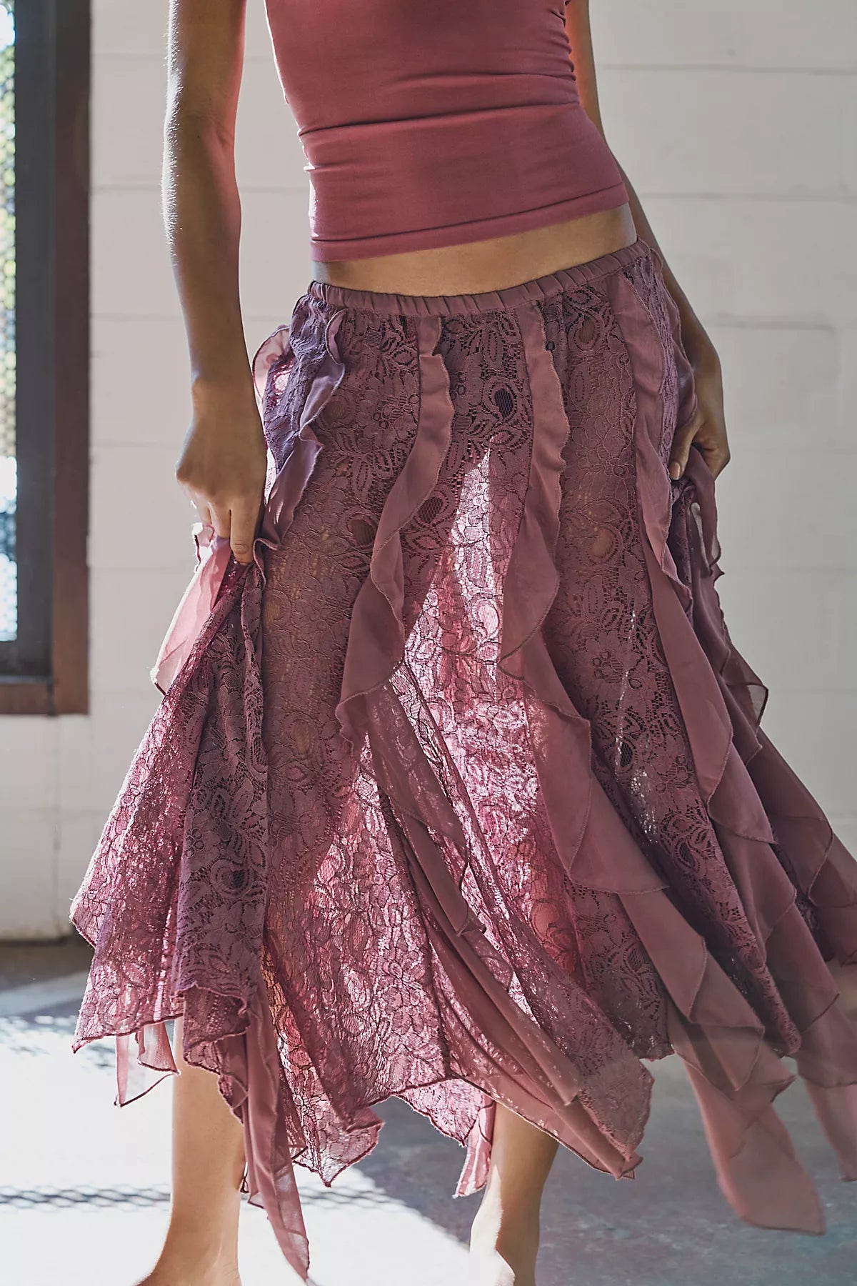 Candy Calling Maxi Slip Skirt