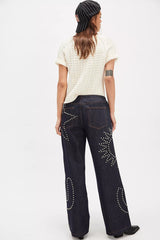 Understated Leather Texas Jeans