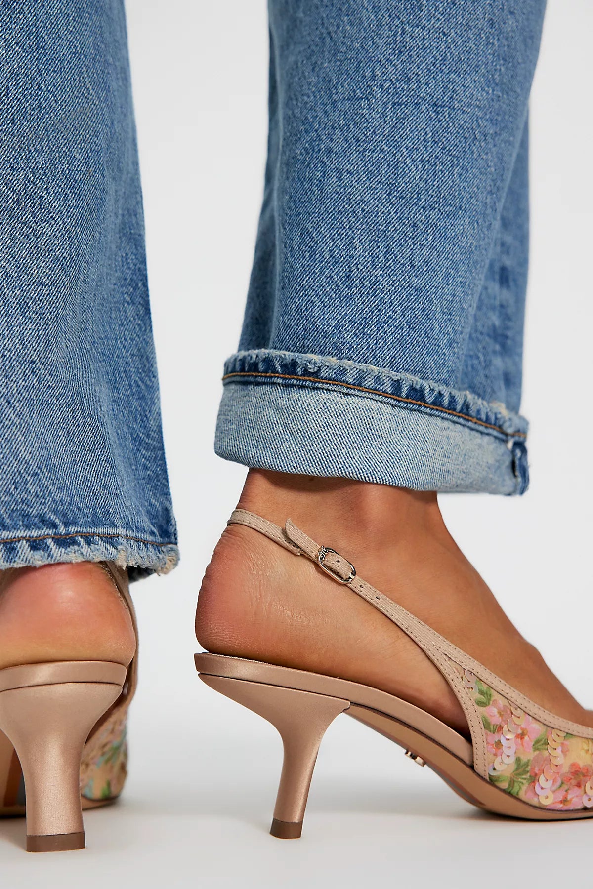 Bianca Mesh Sling Heels