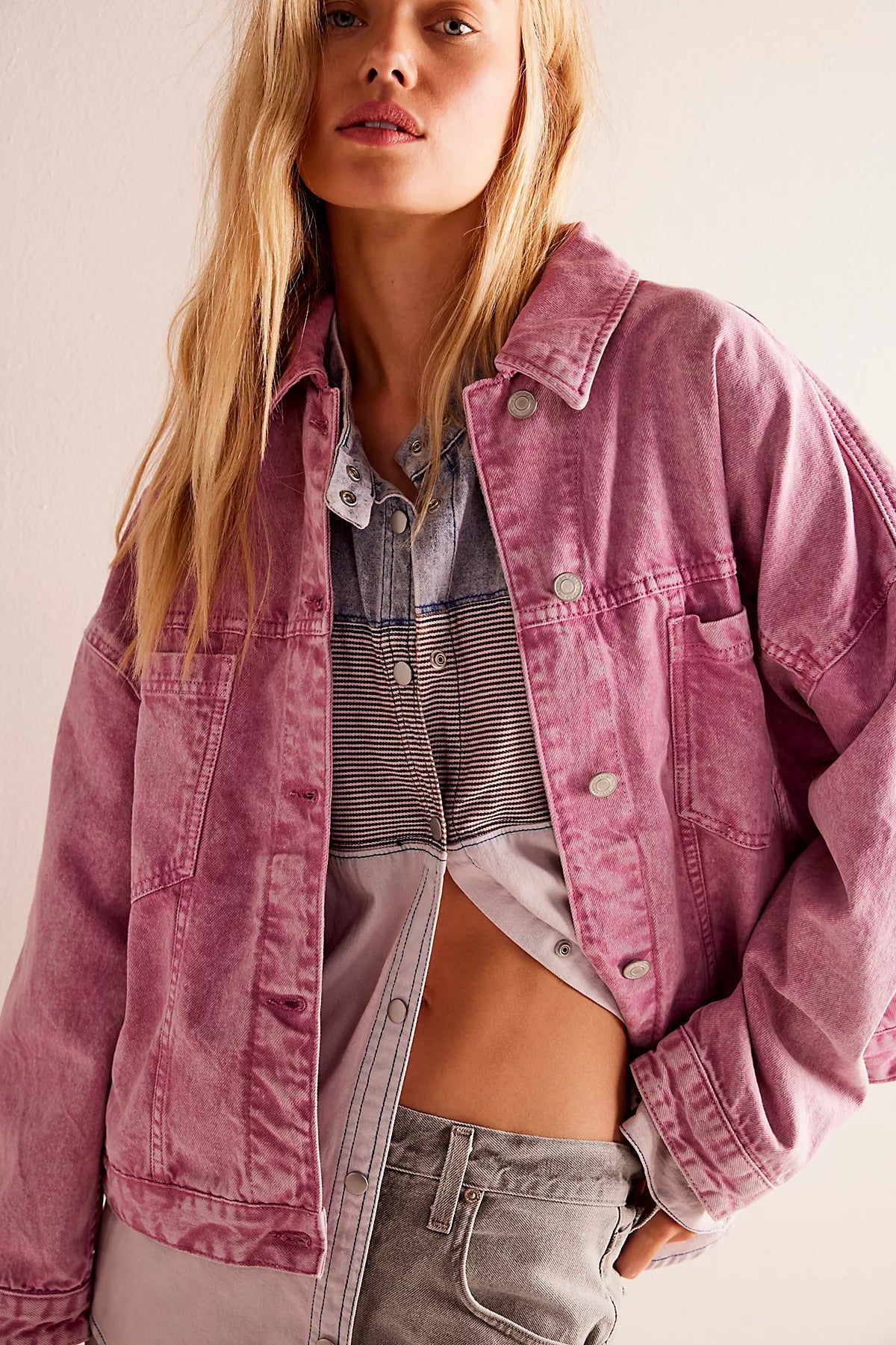 We The Free Opal Swing Denim Jacket