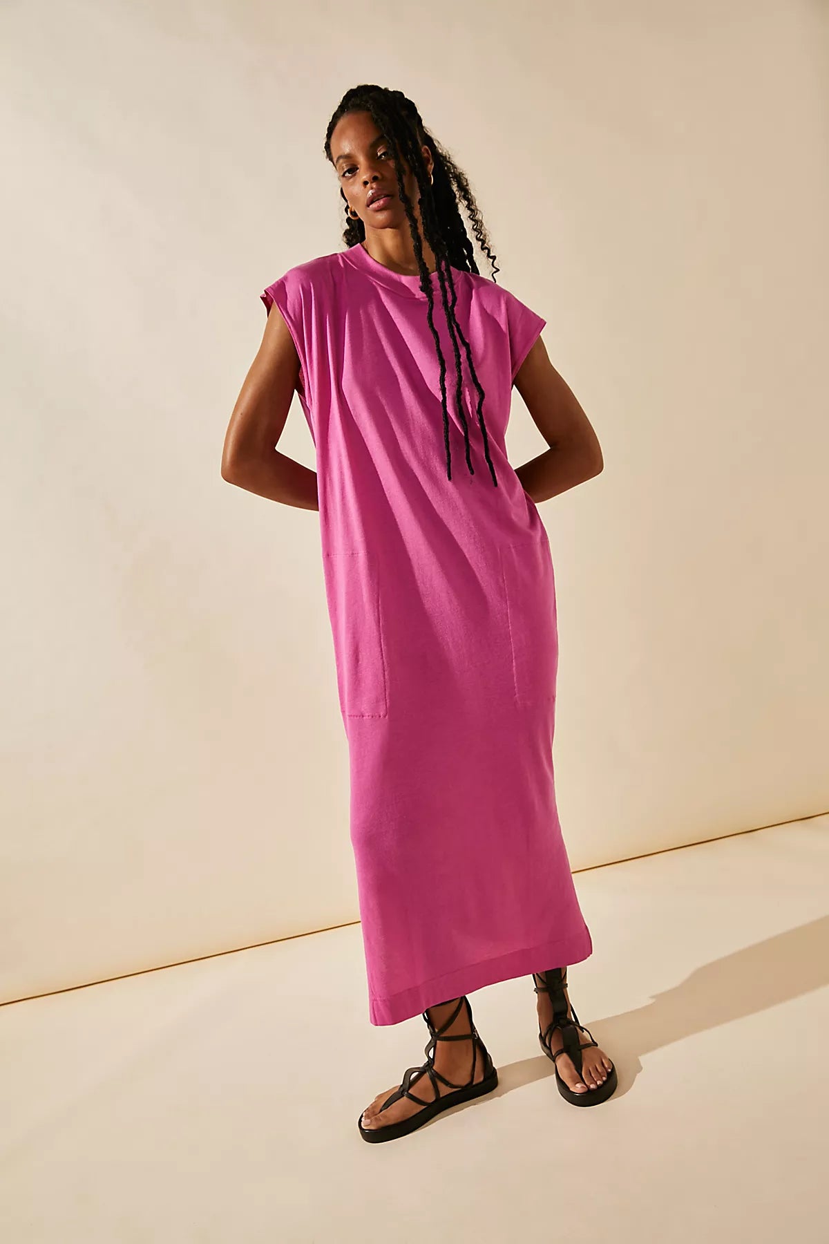 All Day Long Midi T-Shirt Dress