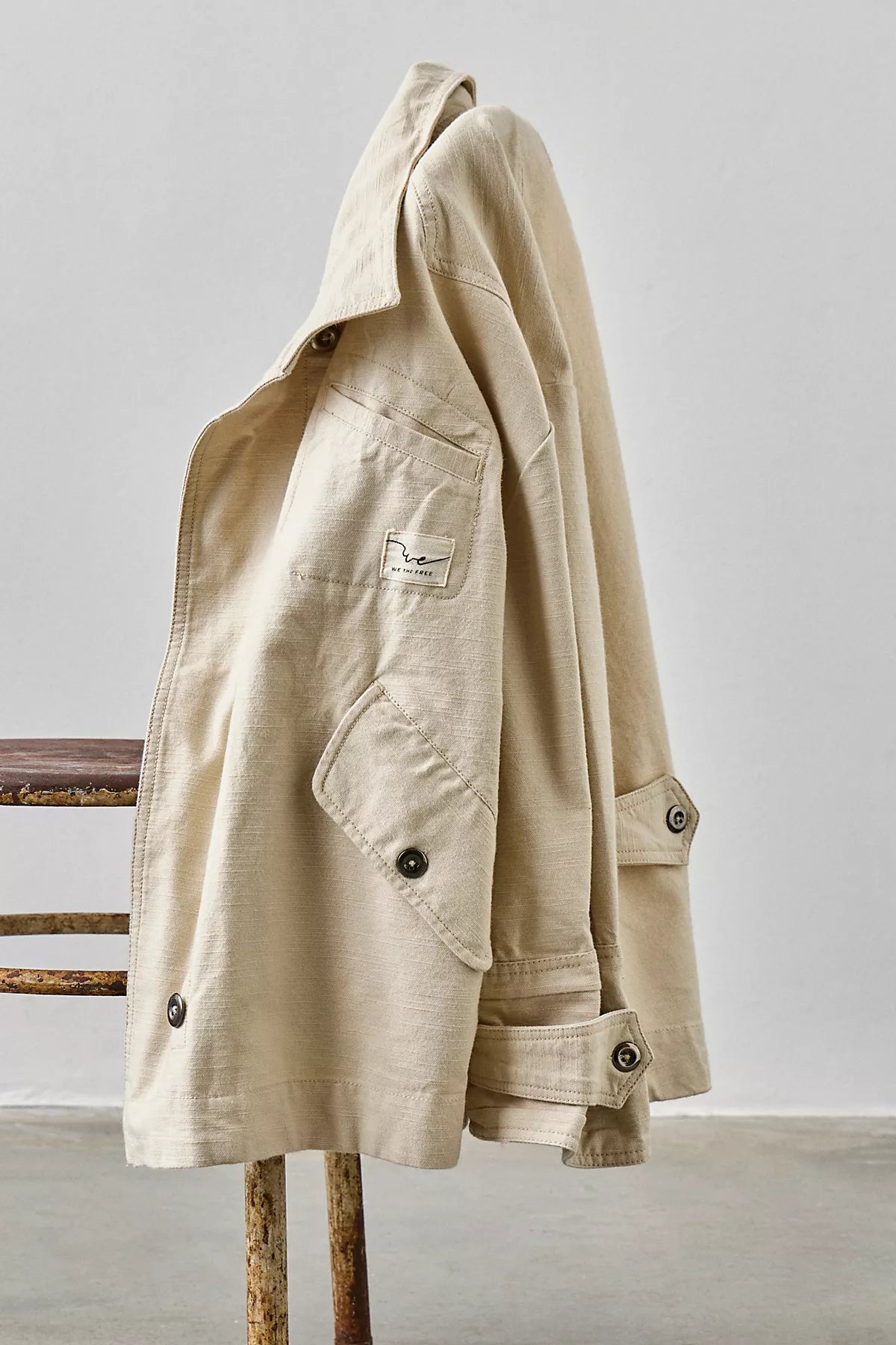 We The Free Collins Washed Canvas Funnel-Neck Jacket