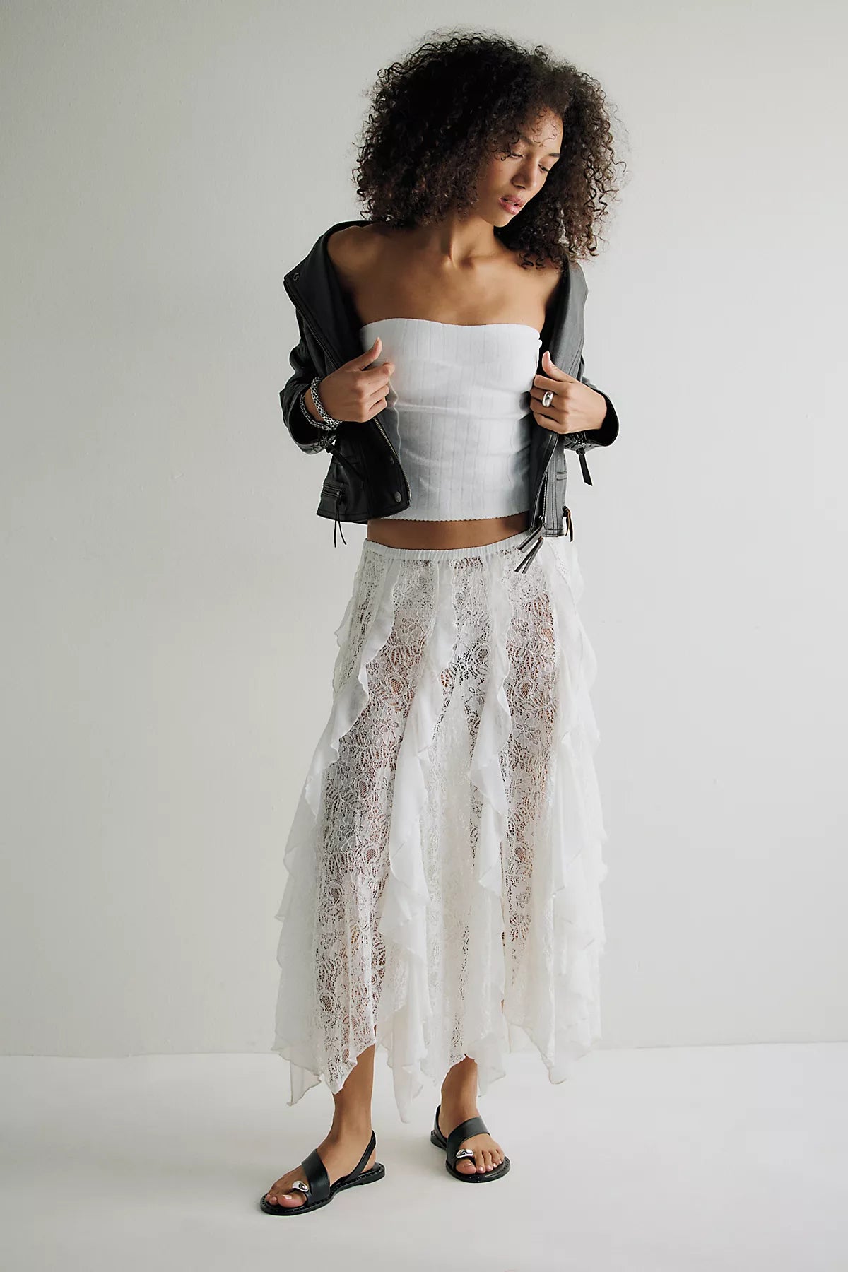 Candy Calling Maxi Slip Skirt