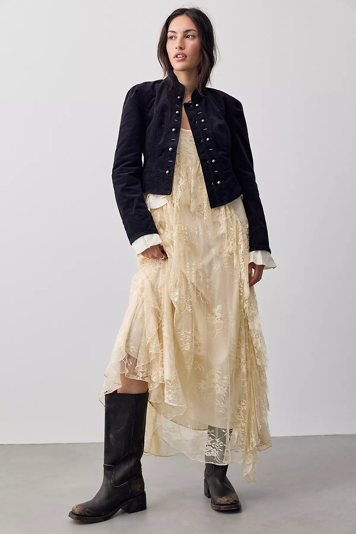 Cloud Nine Ruffle Band Jacket