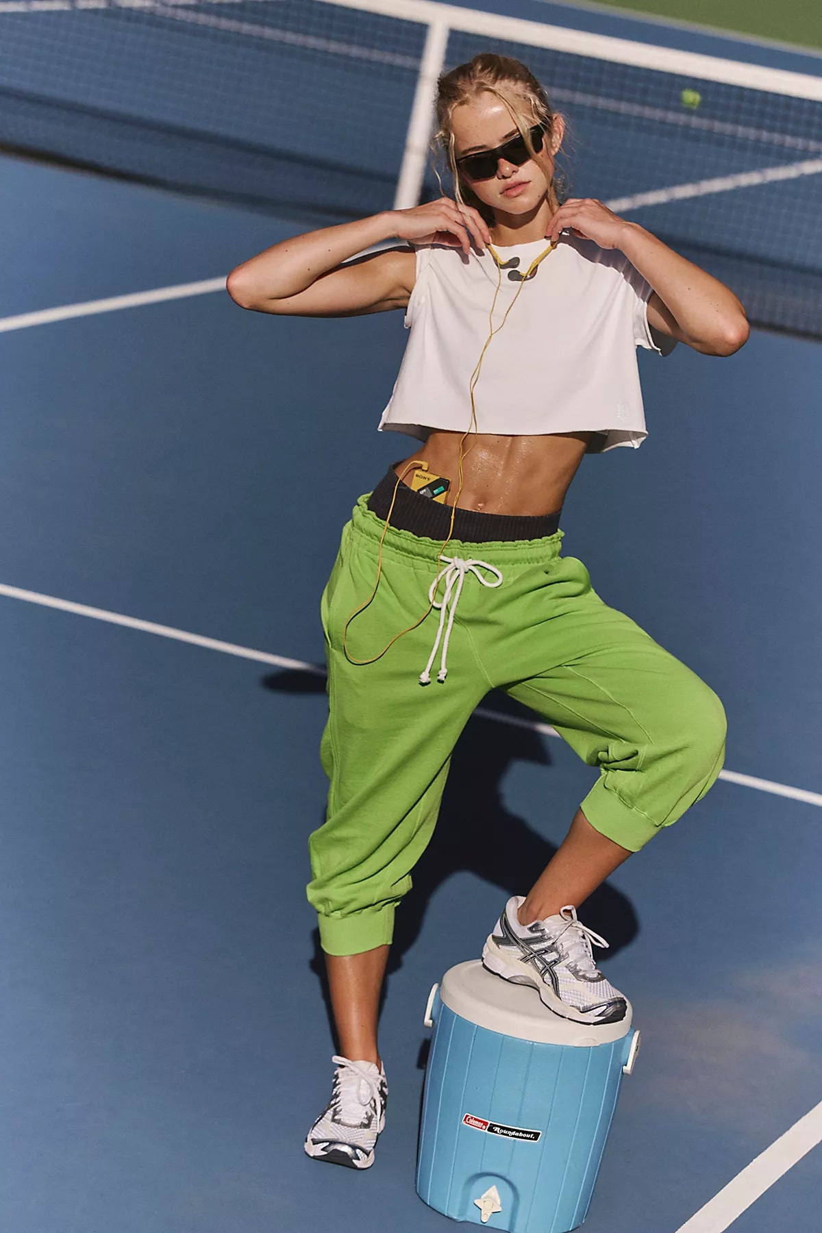 Flutter Cropped Joggers