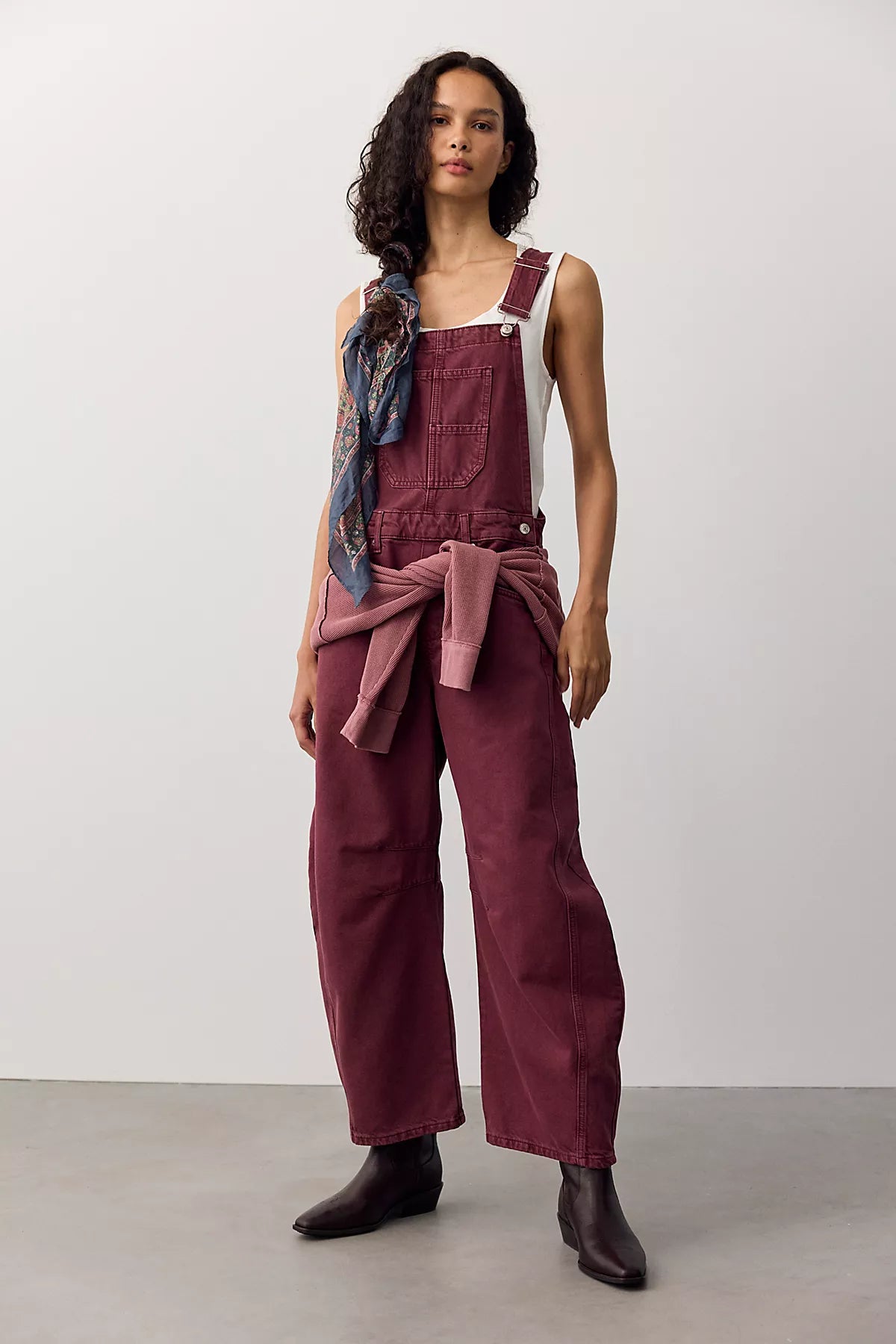 We The Free Good Luck Barrel Overalls