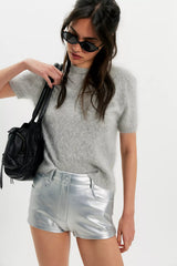 Norma Kamali High-Waisted Vegan Shorts