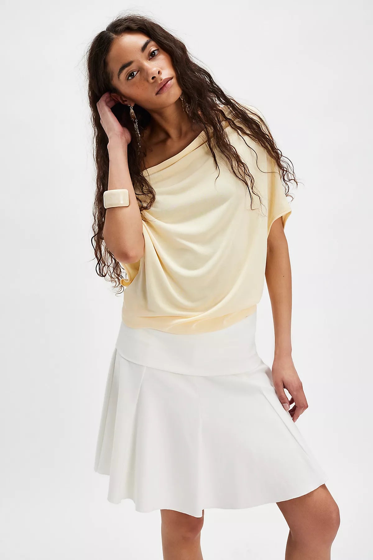 Blake Off-The-Shoulder Draped Top