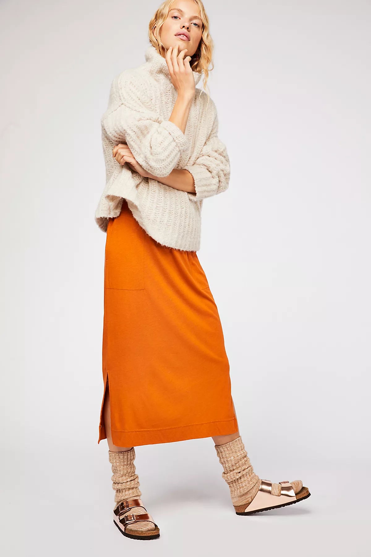 All Day Long Midi T-Shirt Dress