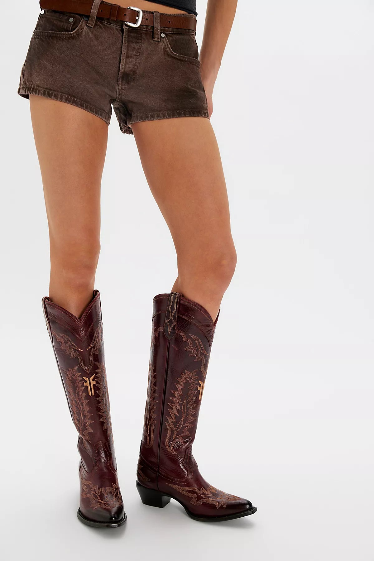 Frye Sacha Feather Deco Boots