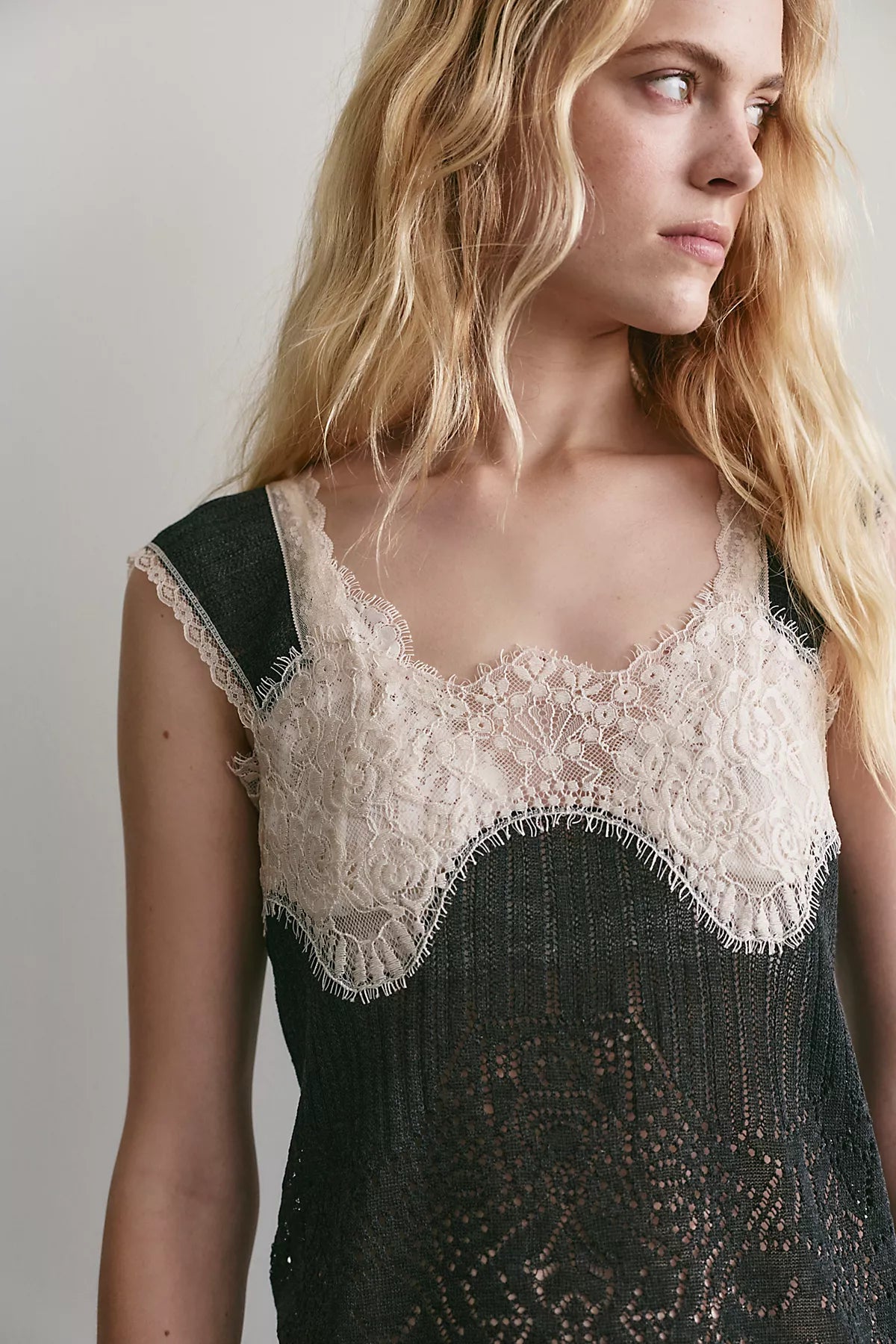 Anna Sui Lace Knit Camisole