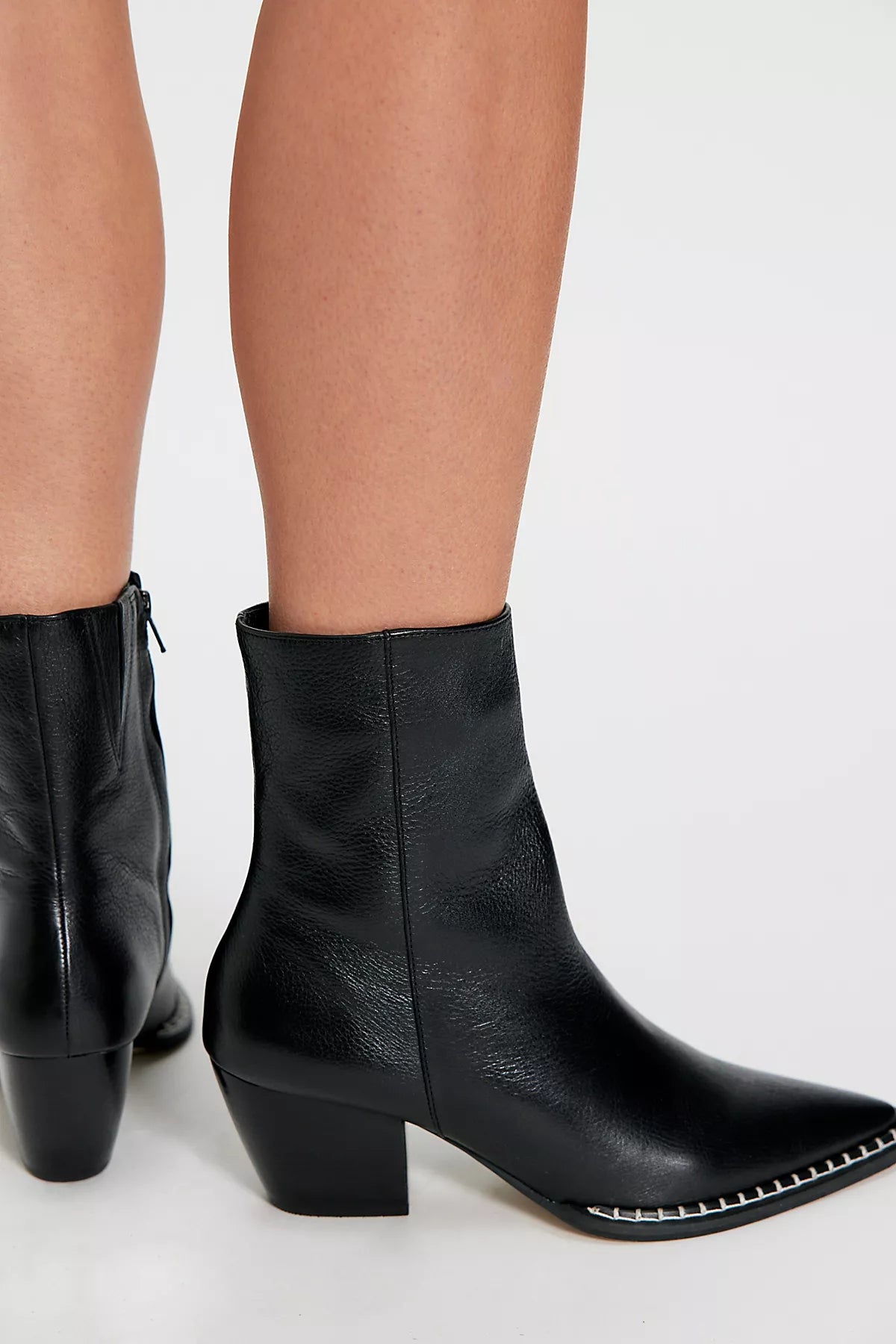 Elena Stitch Ankle Boots
