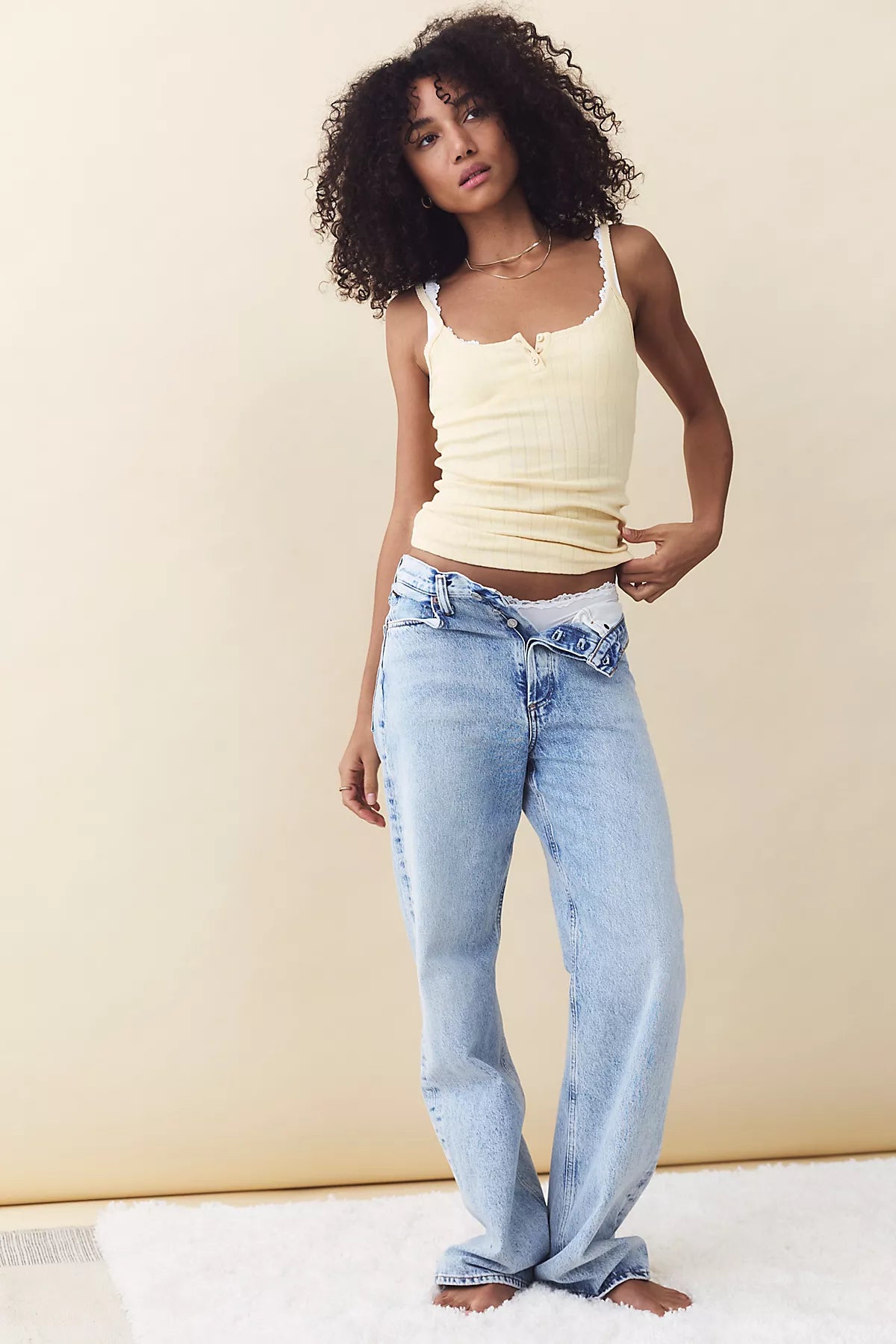 End Game Pointelle Henley Cami