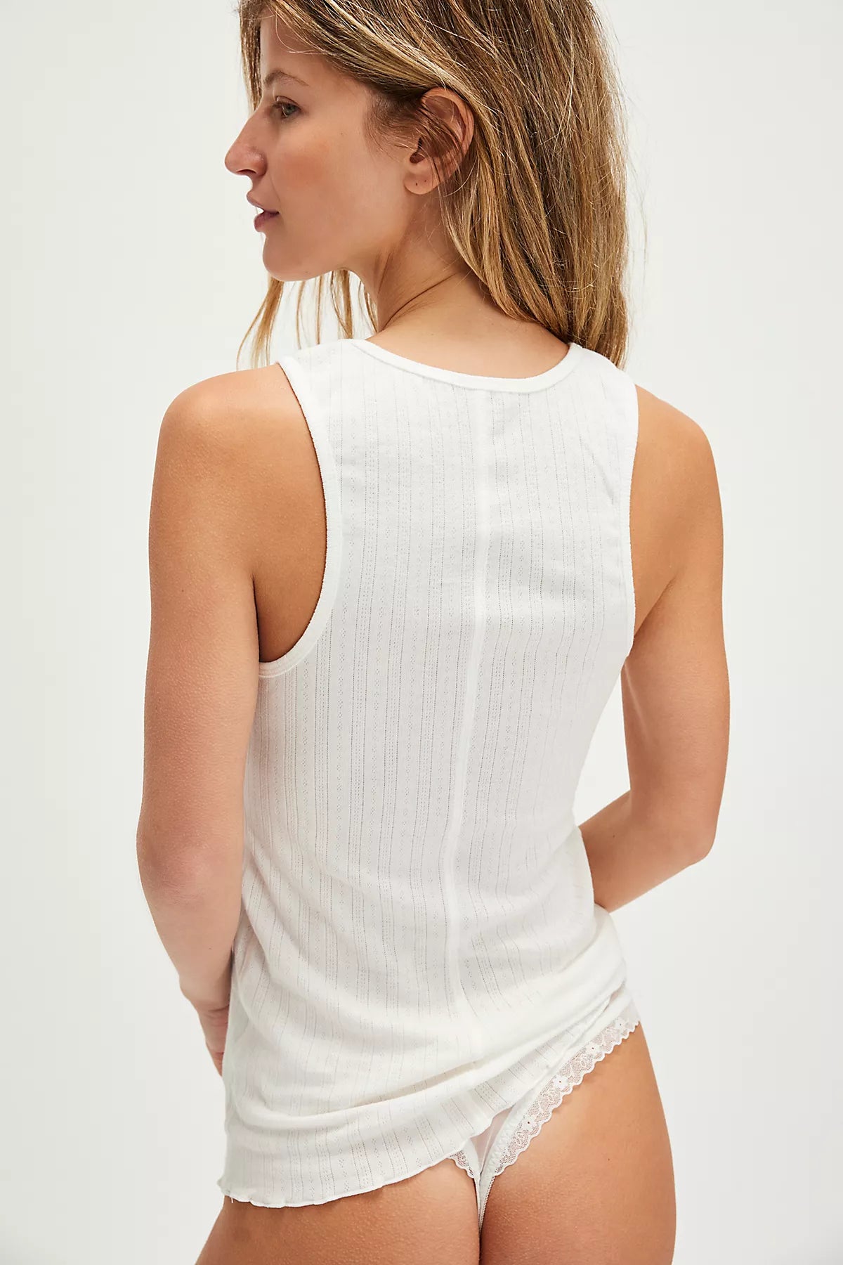 Fresh In Love Pointelle Tank