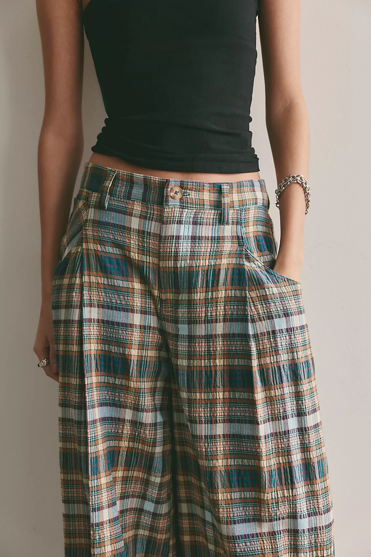About It Baggy Puckered Pants