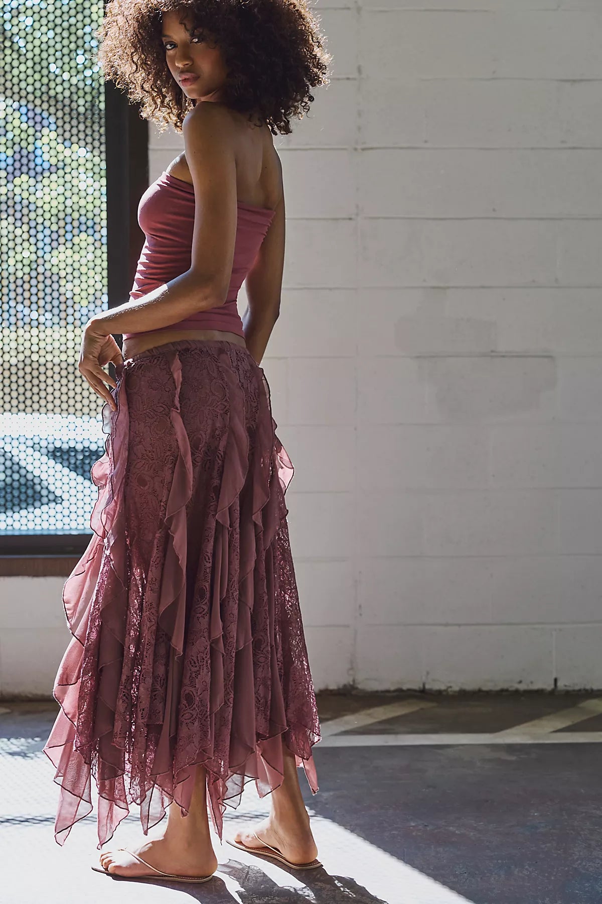 Candy Calling Maxi Slip Skirt