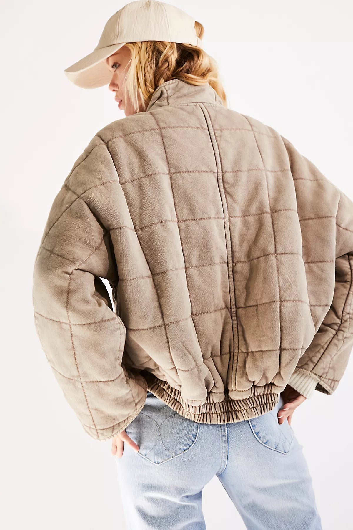 Dolman Quilted Knit Jacket
