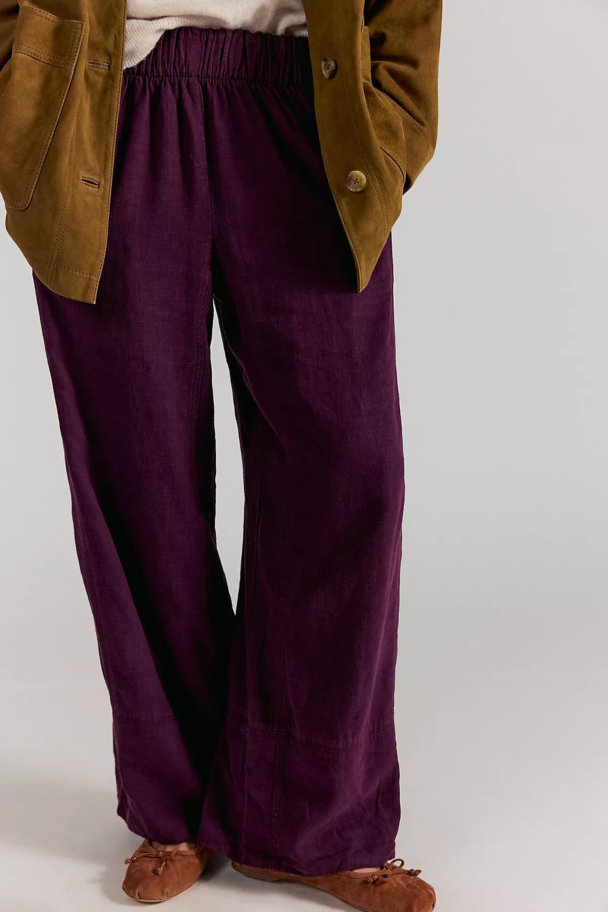 Day's End Linen Pull-On Pants