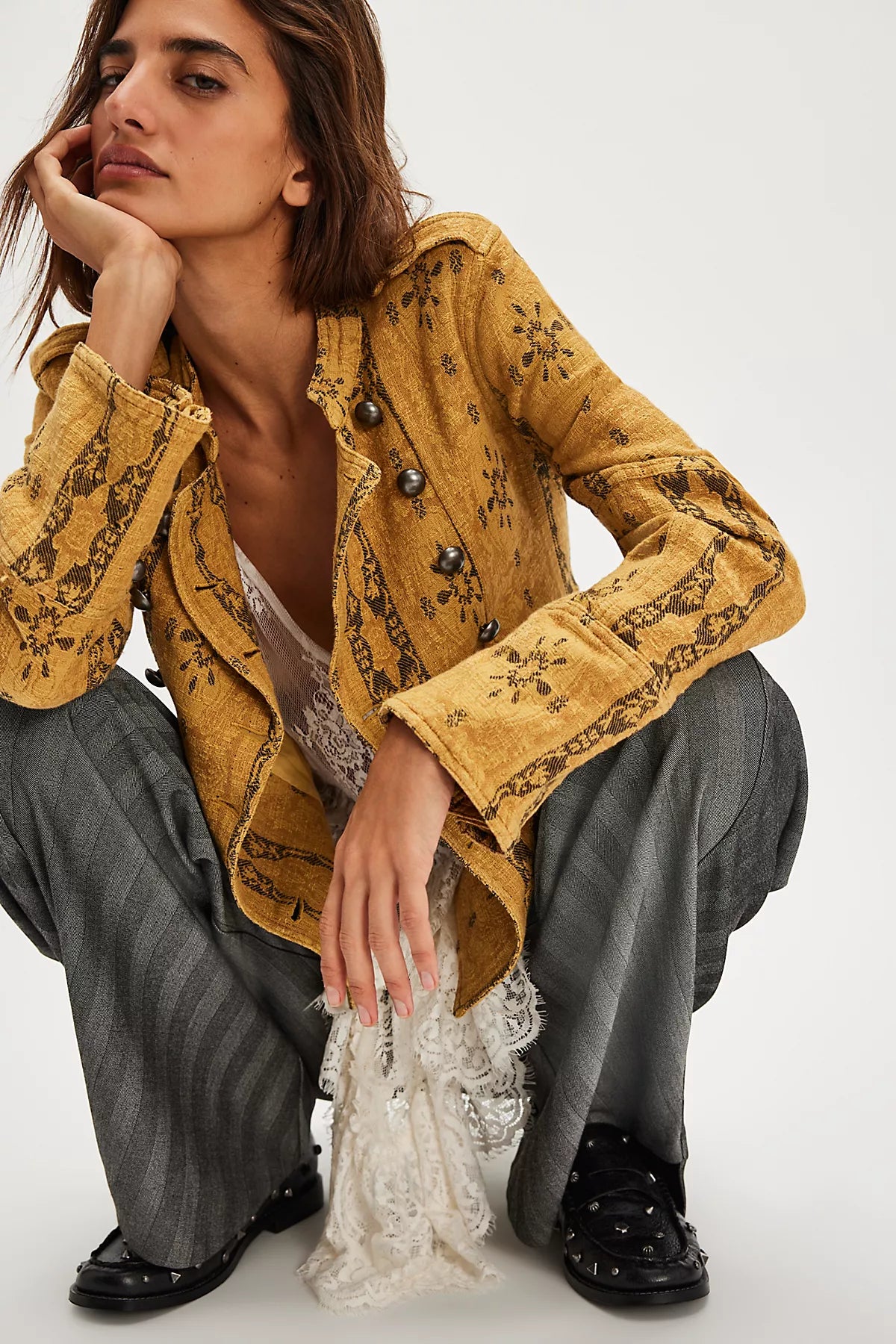 Lotty Jacquard Band Jacket