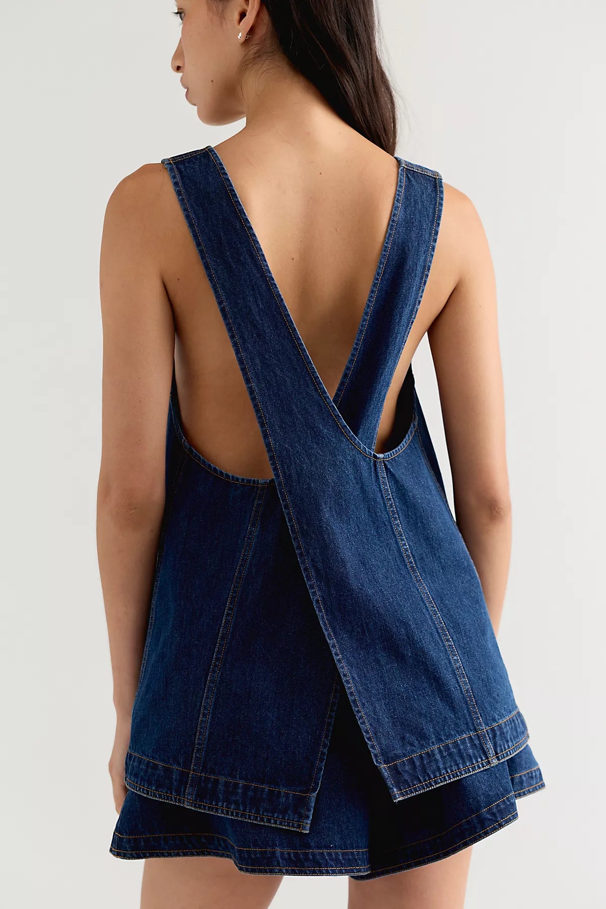 Down In The Valley Denim Short Set
