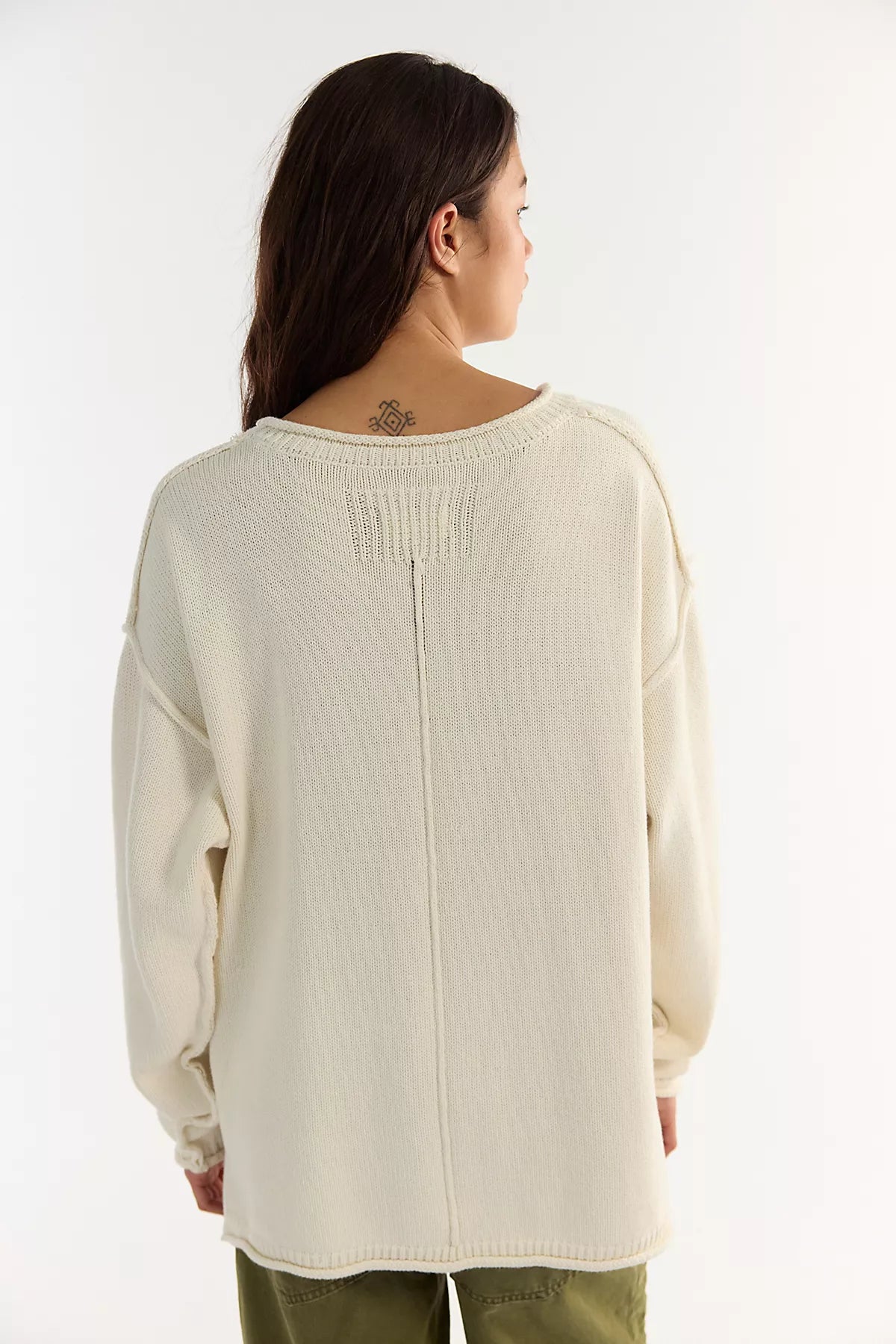 We The Free Ella Roll-Neck Cotton Knit Sweater