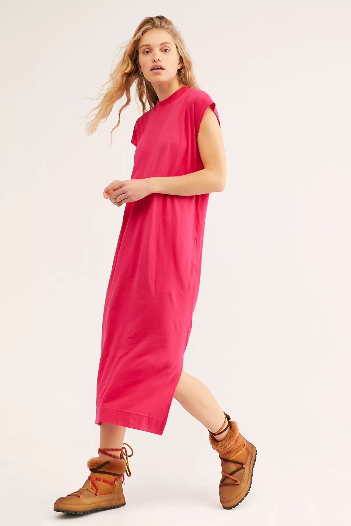 All Day Long Midi T-Shirt Dress