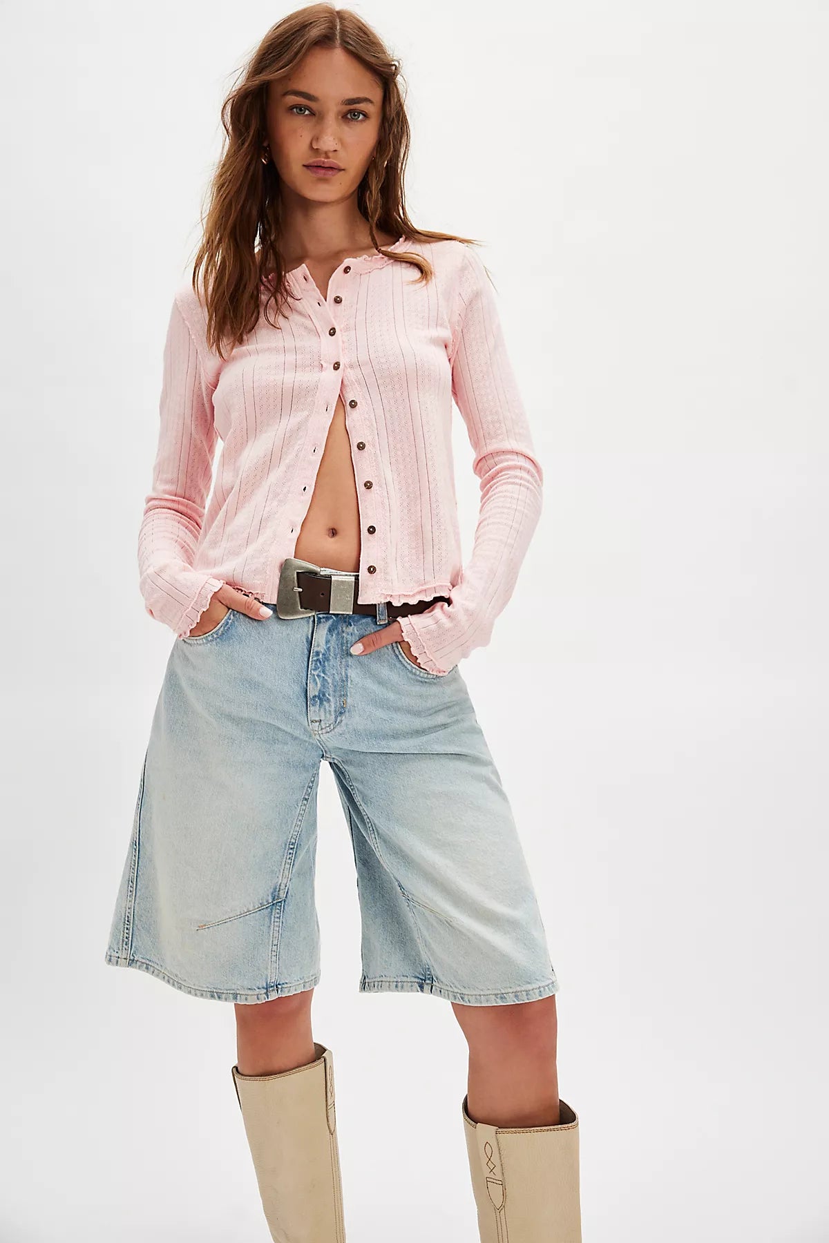 We The Free Penny Pointelle Cardi